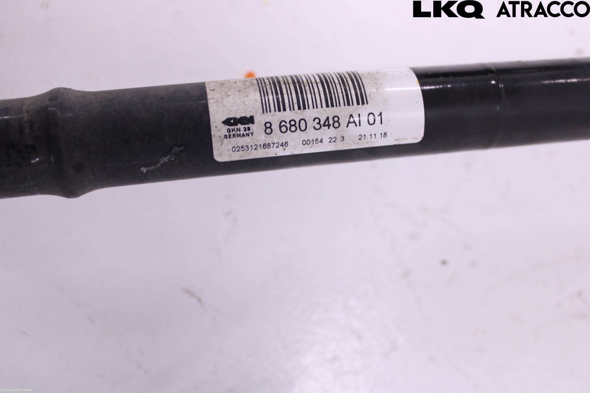 BMW 3 F30/F31/F80 12-19 Drivaksel Foran Kompl Høyre
