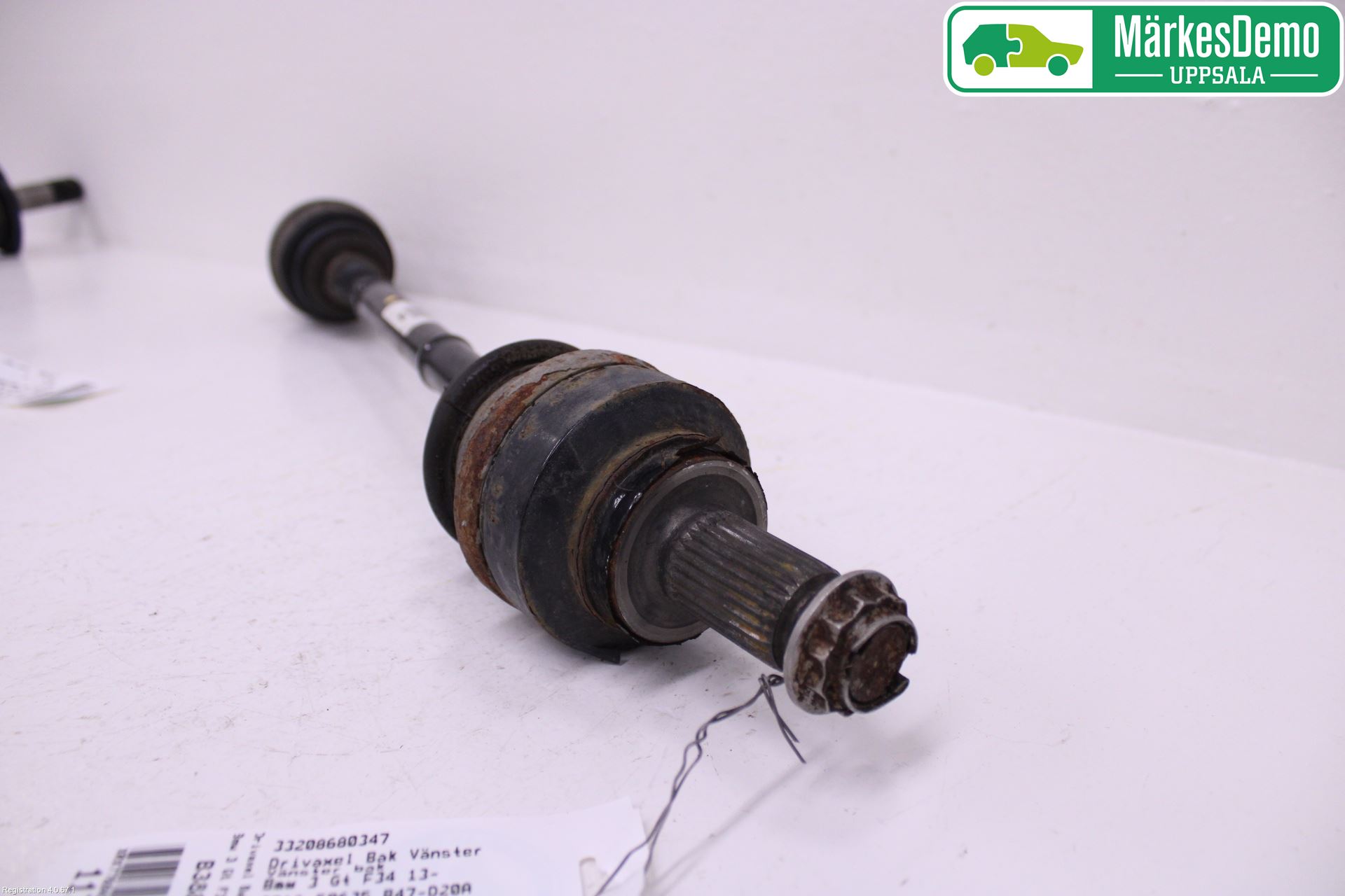 BMW 3 GT F34 13-19 Drivaksel Bak Kompl Venstre