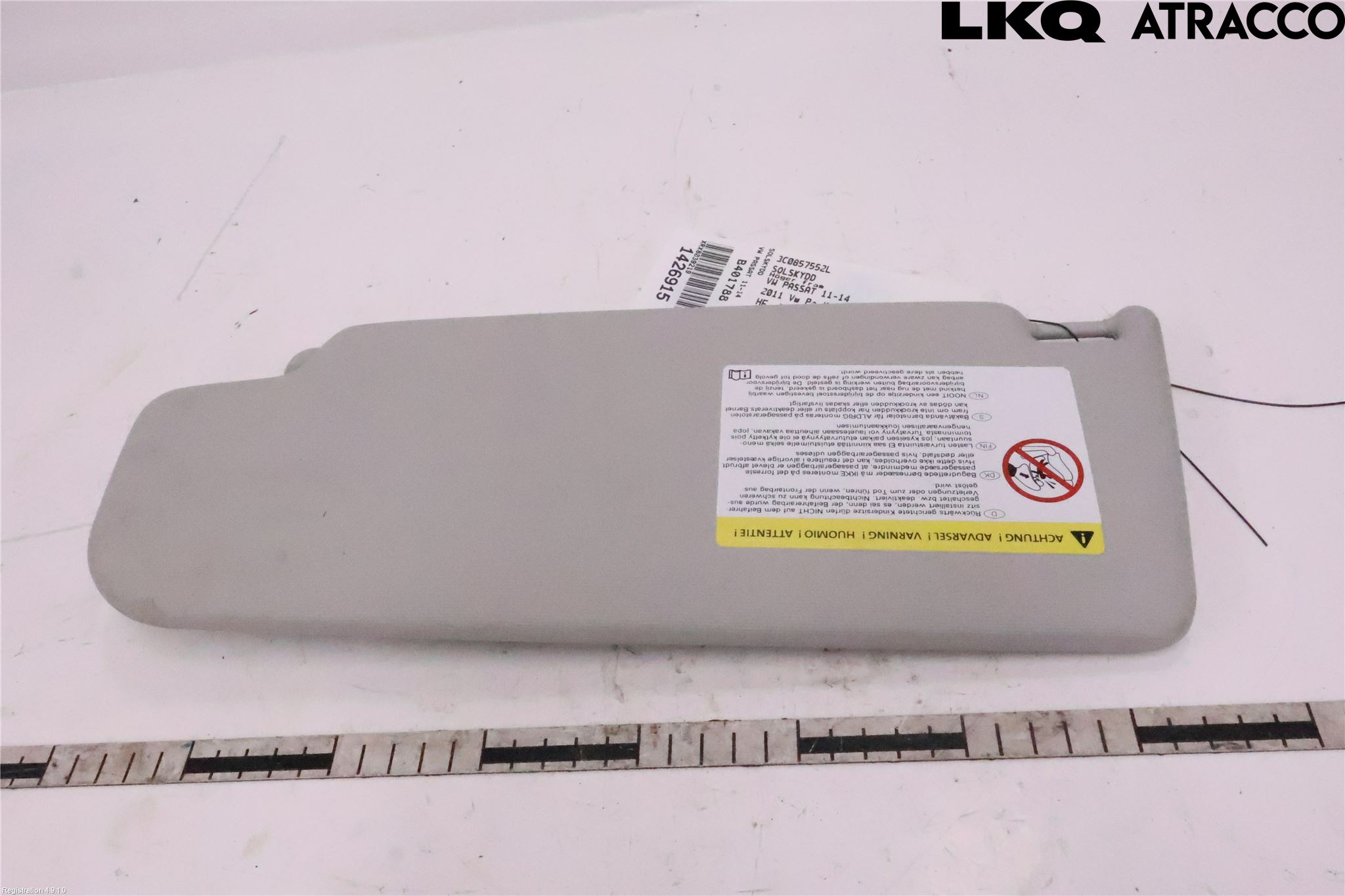 Volkswagen VW PASSAT 11-14 Innr Solskjerm