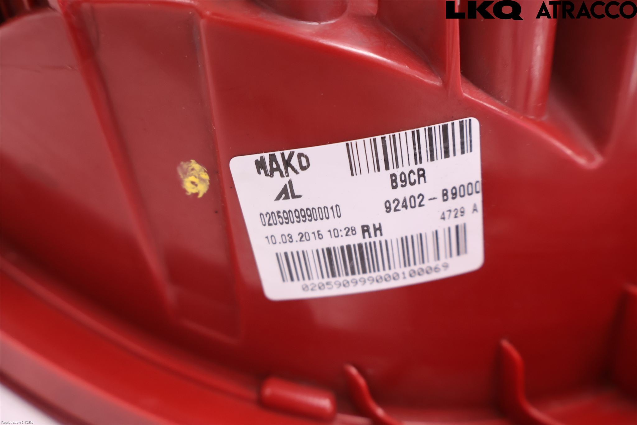 Hyundai i10 BA 14-16 Baklykt Høyre