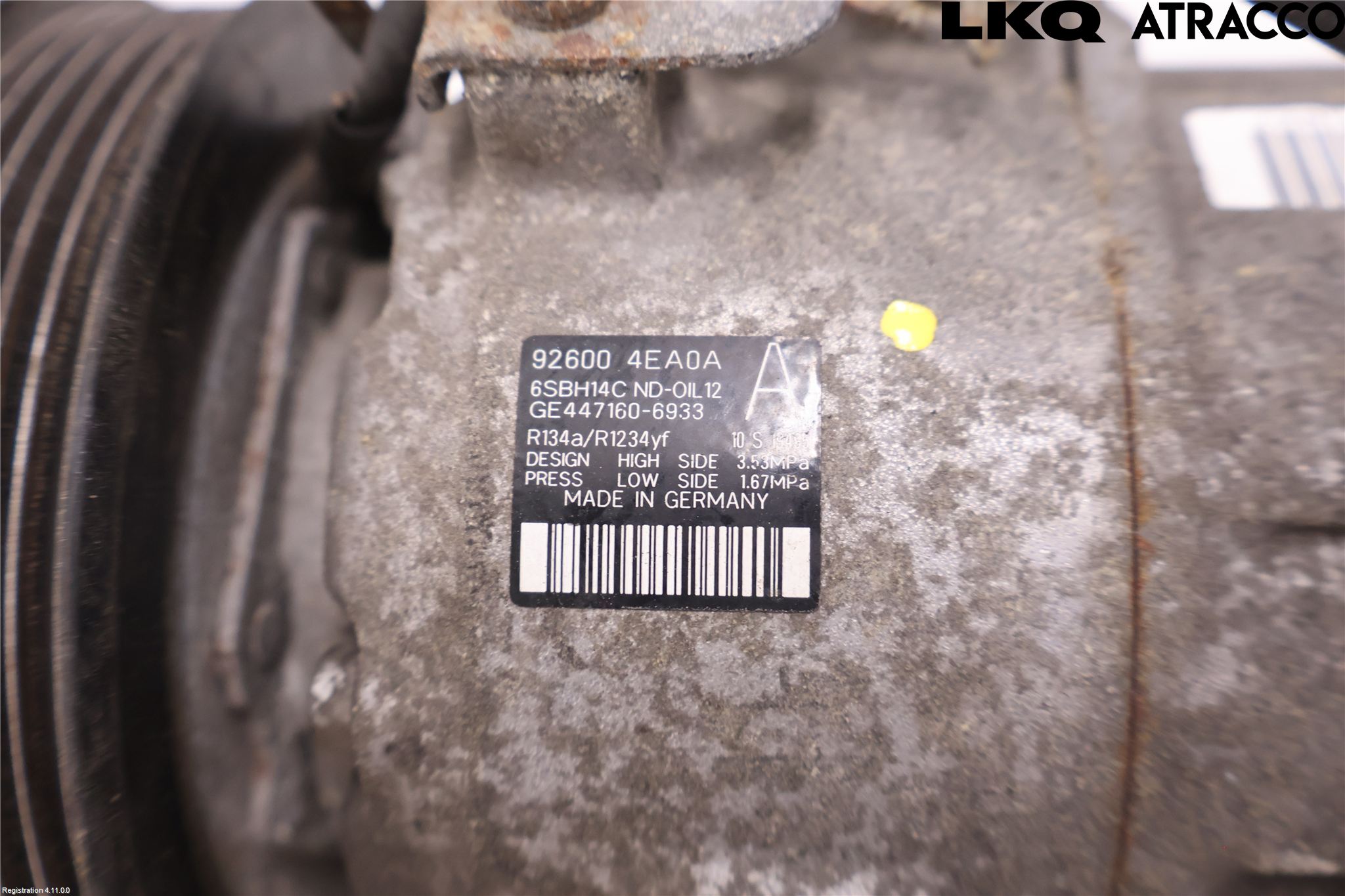 Renault MEGANE III 09-15 Varme Ac Kompressor