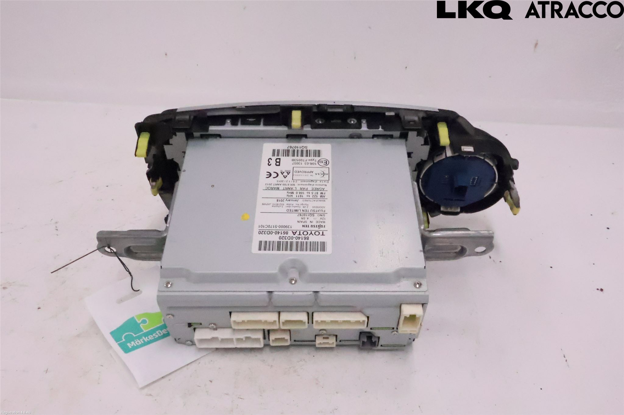 Toyota YARIS XP130 15-20 Stereo Radio Med Cd