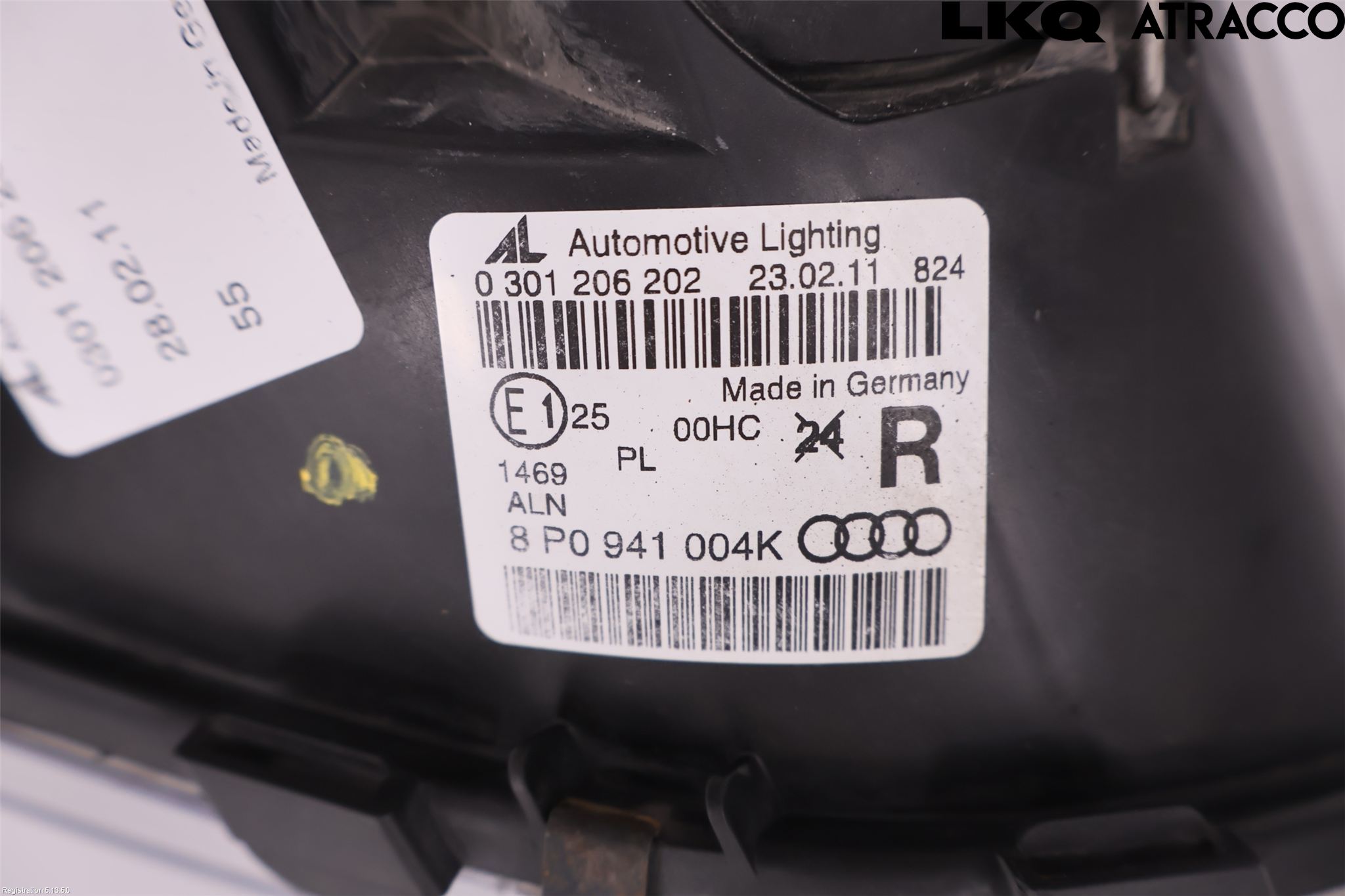 Audi A3/S3 05-13 Frontlykt Høyre