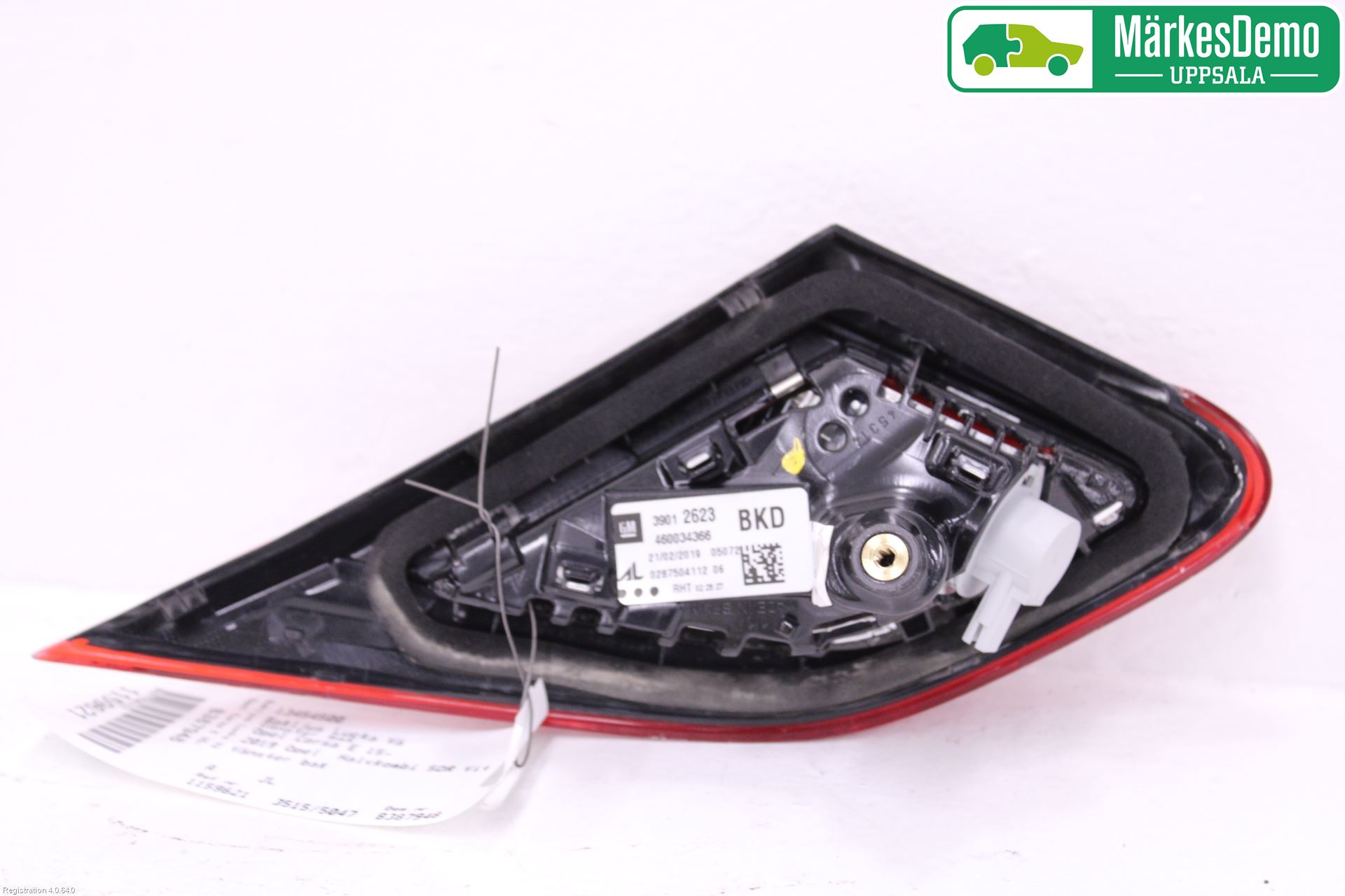 Opel CORSA E 15-19 Baklykt Venstre  På Luke(Indre