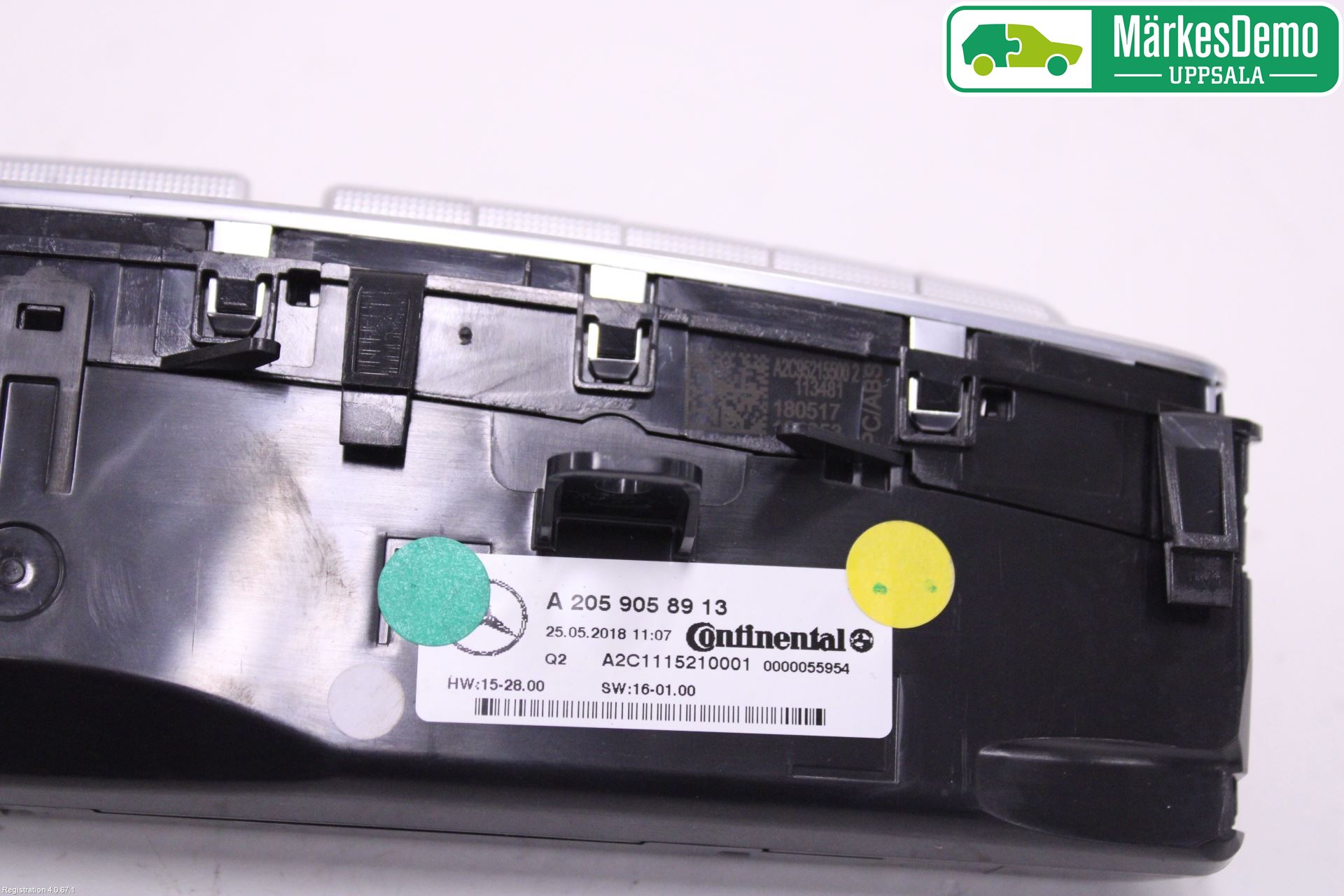 Mercedes-Benz MB C-KLASS (W205) 14-21 Varme Ac Betjening-Display