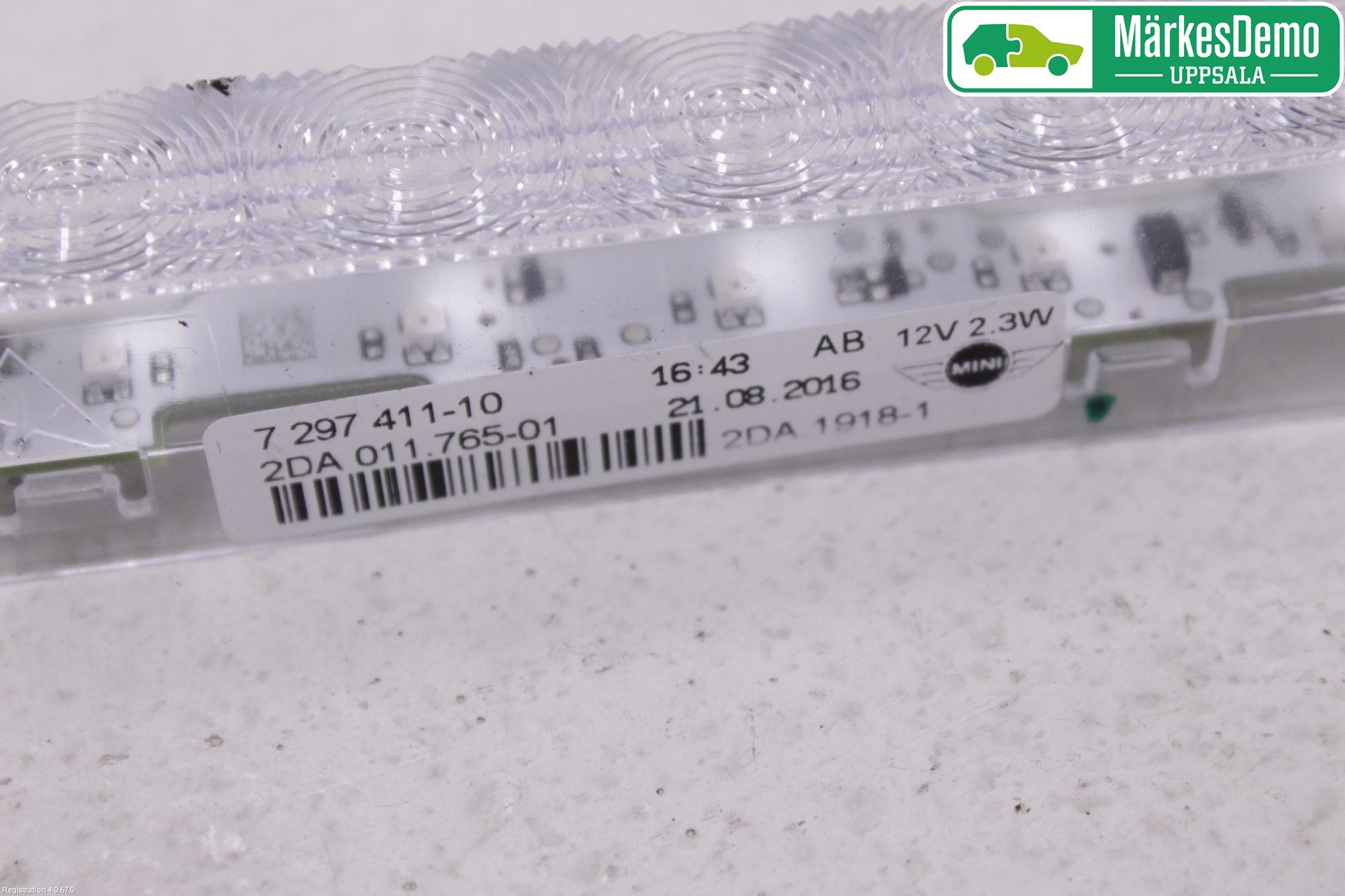 Mini ONE/COOPER 5DR F55 14-24 Bremselys Bakrute