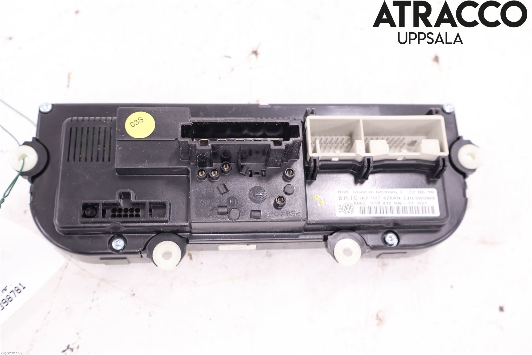 Volkswagen VW CADDY 16-20 Varme Ac Betjening-Display