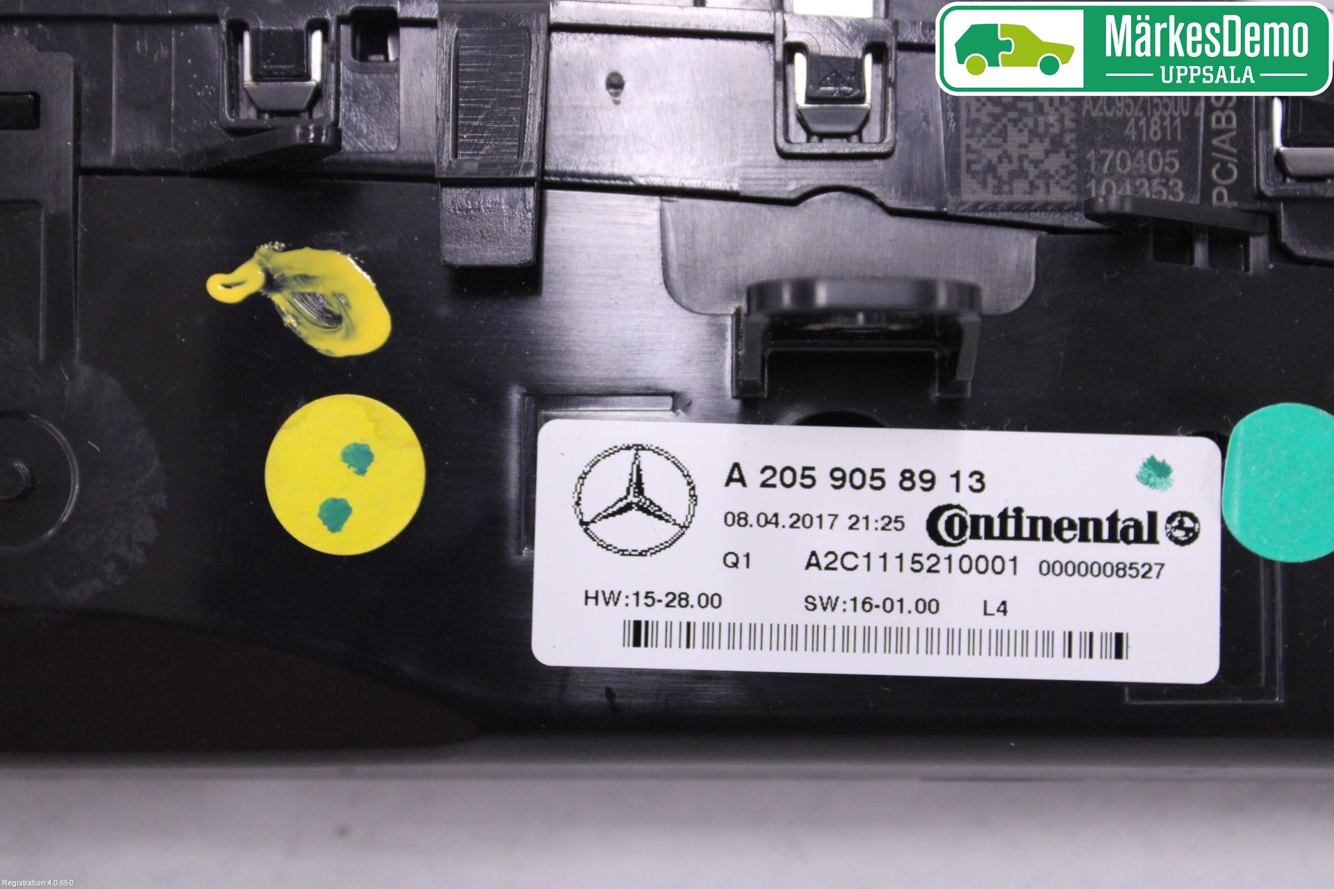 Mercedes-Benz MB C-KLASS (W205) 14-21 Varme Ac Betjening-Display