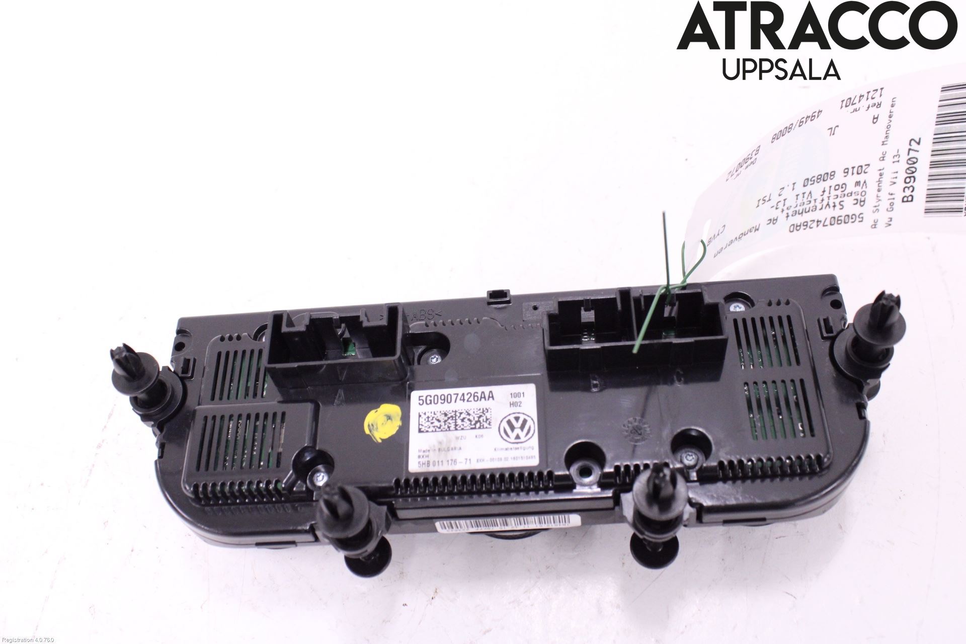 Volkswagen VW GOLF / E-GOLF VII 13-20 Varme Ac Betjening-Display