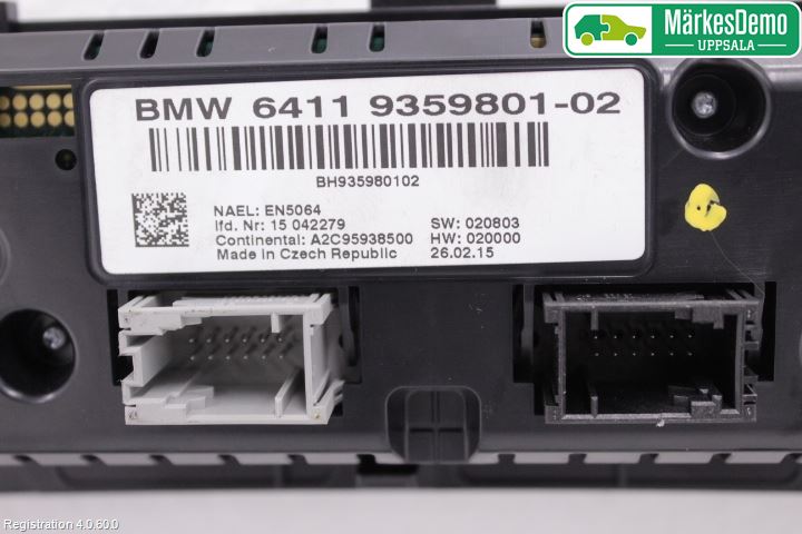BMW X4 F26 14-18 Varme Ac Betjening-Display