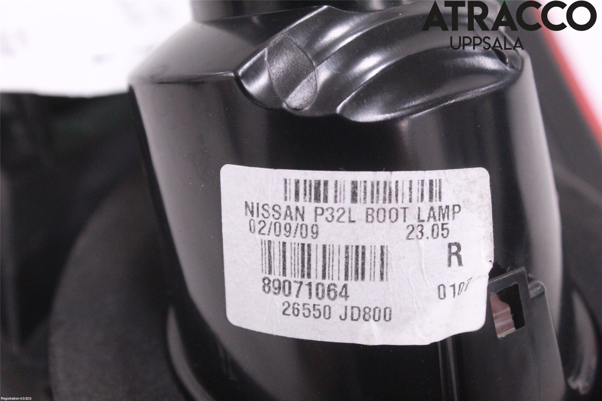 Nissan QASHQAI   07-10 Baklykt Høyre  På Luke(Indre)