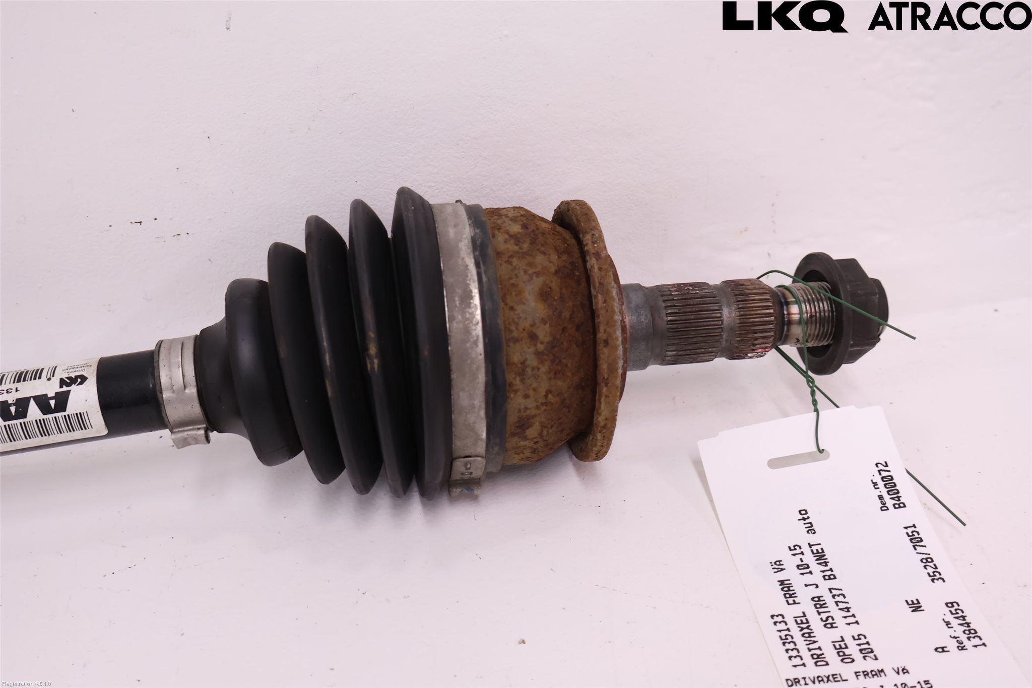 Opel ASTRA J 10-15 Drivaksel Foran Kompl Venstre