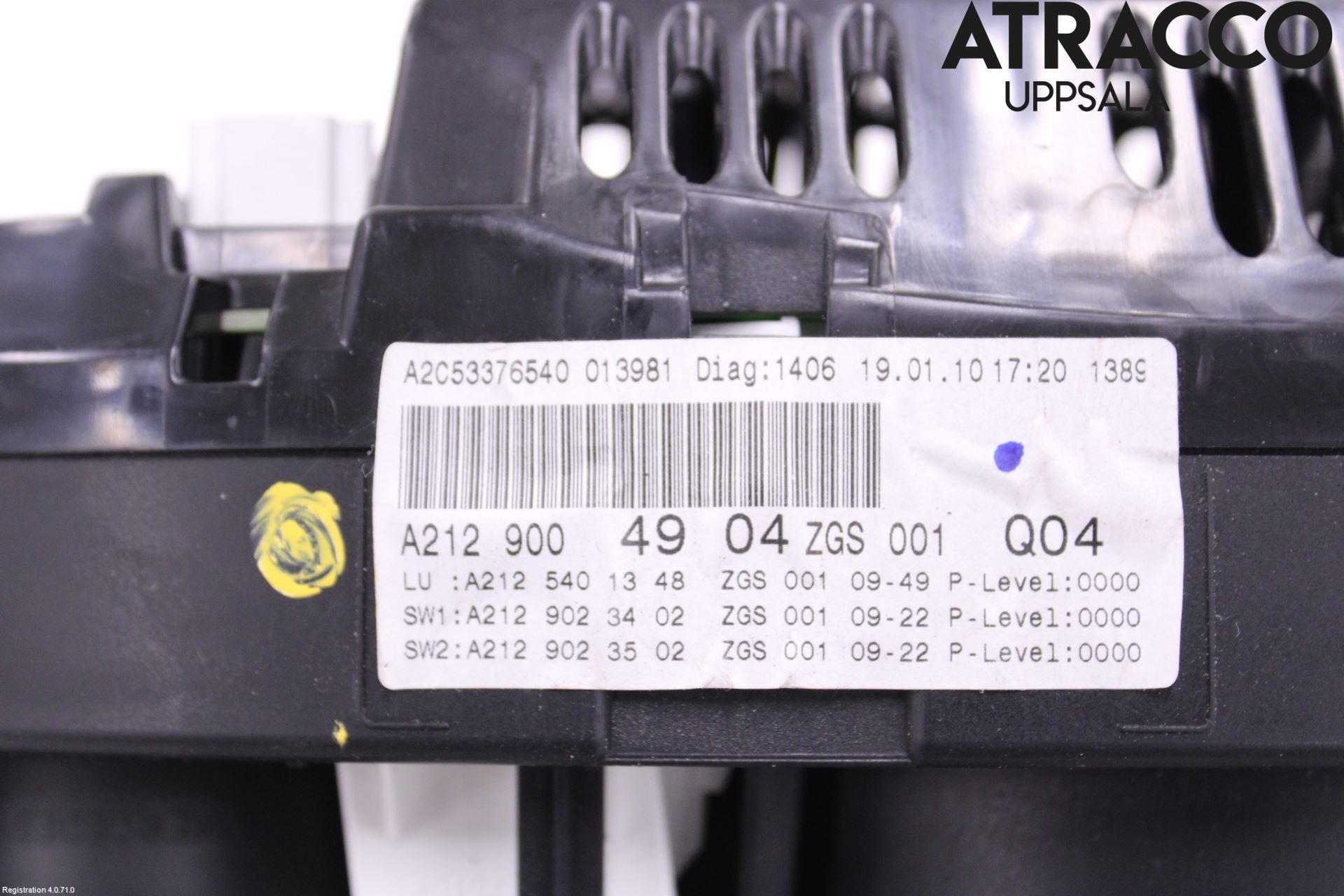 Mercedes-Benz MB E-KLASS (W212) 09-16 Instr Speedometer