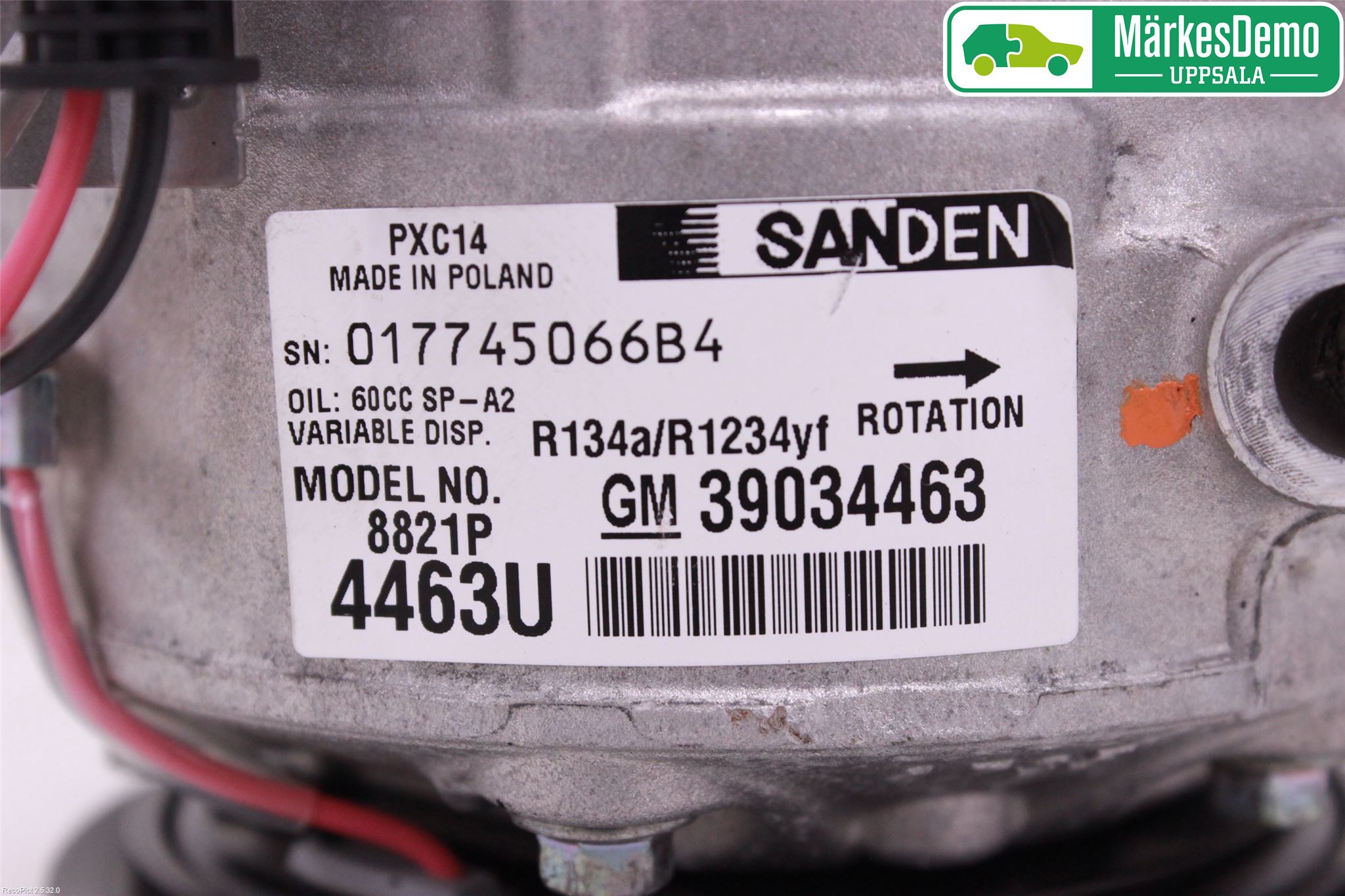 Opel ASTRA K 16-22 Varme Ac Kompressor