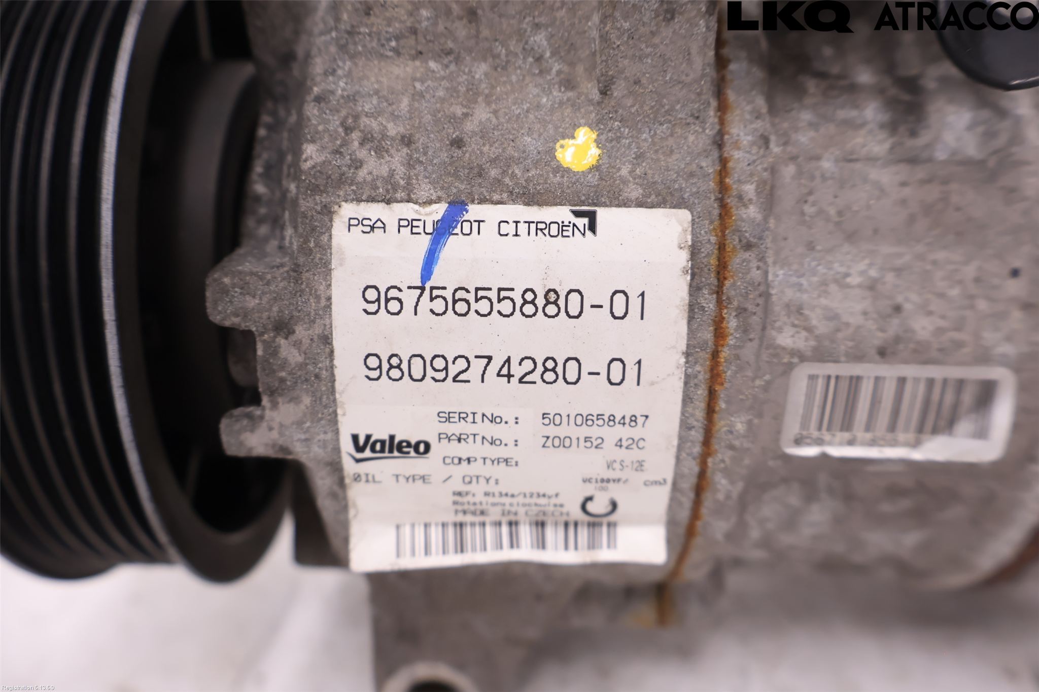 Peugeot 308 14-21 Varme Ac Kompressor