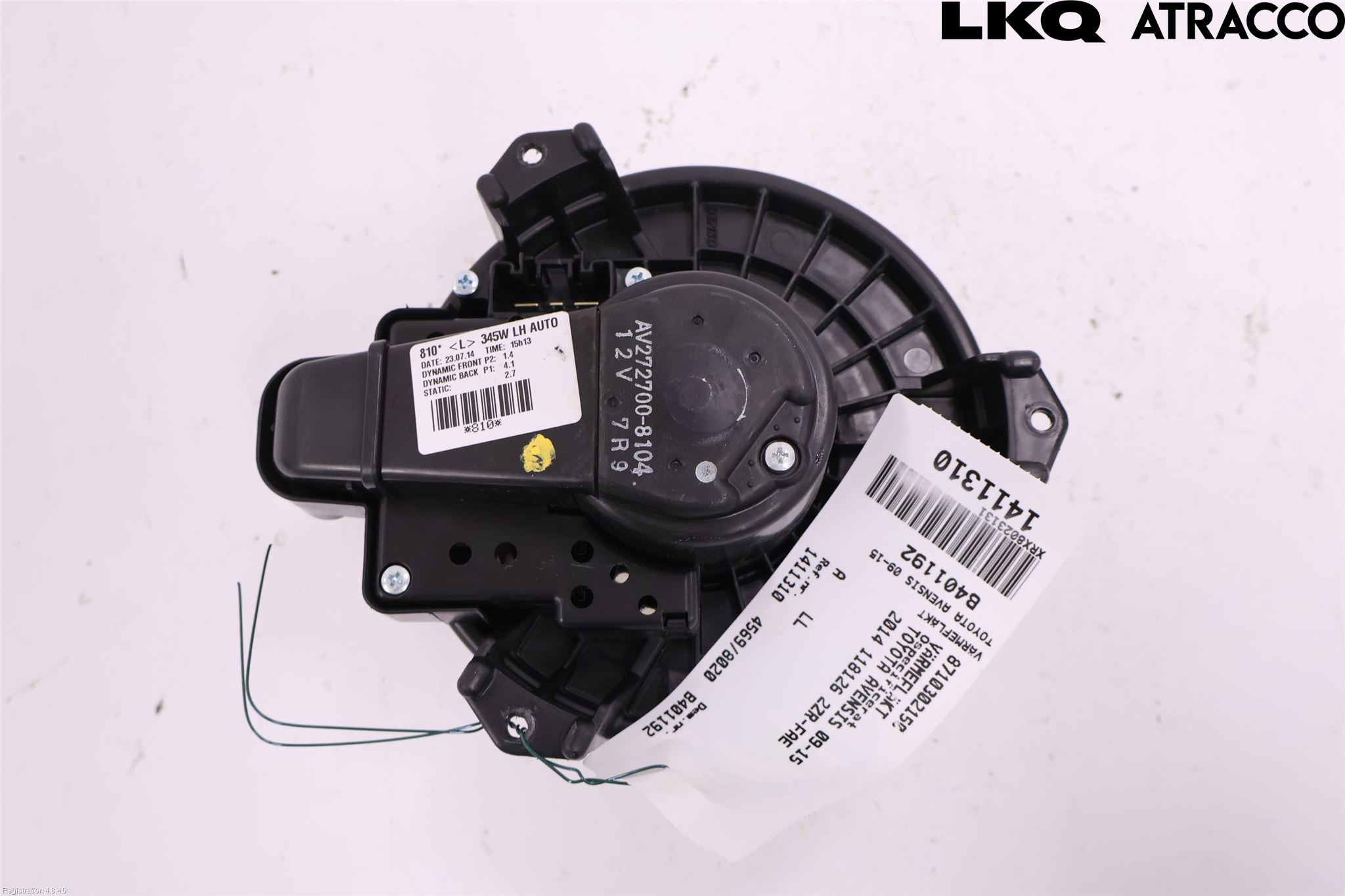 Toyota AVENSIS 09-15 Varmeapparat Viftemotor