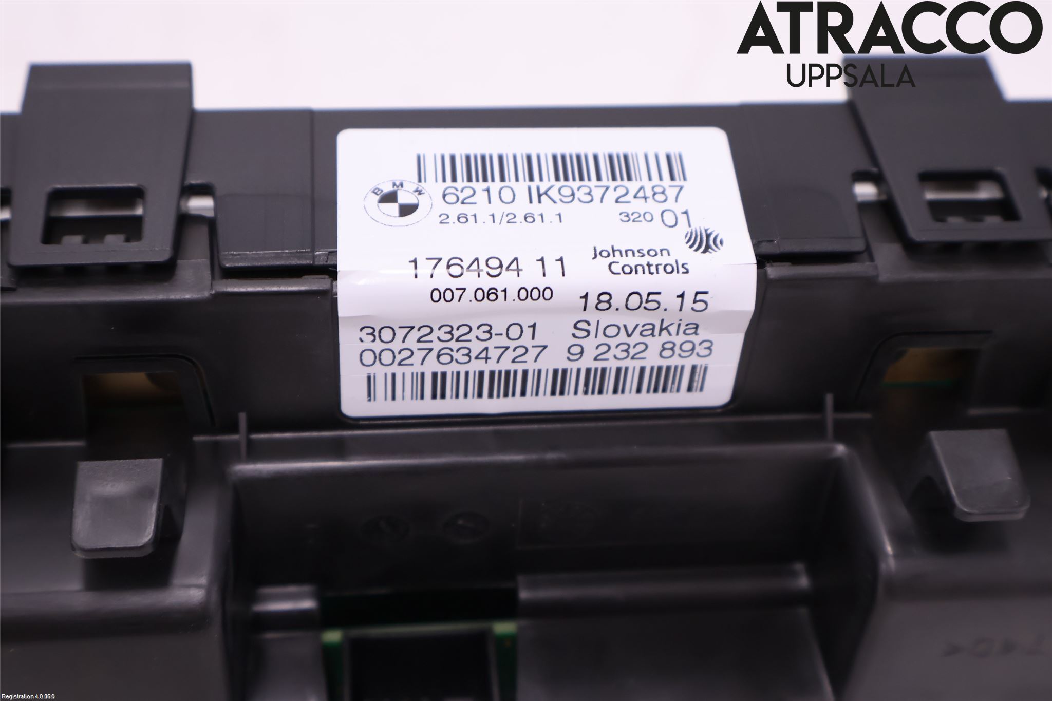 BMW 3 F30/F31/F80 12-19 Instr Kombinert