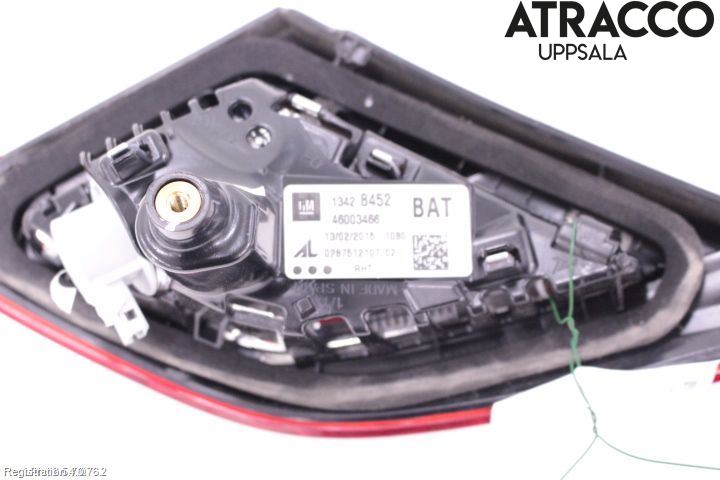 Opel CORSA E 15-19 Baklykt Høyre  På Luke(Indre)