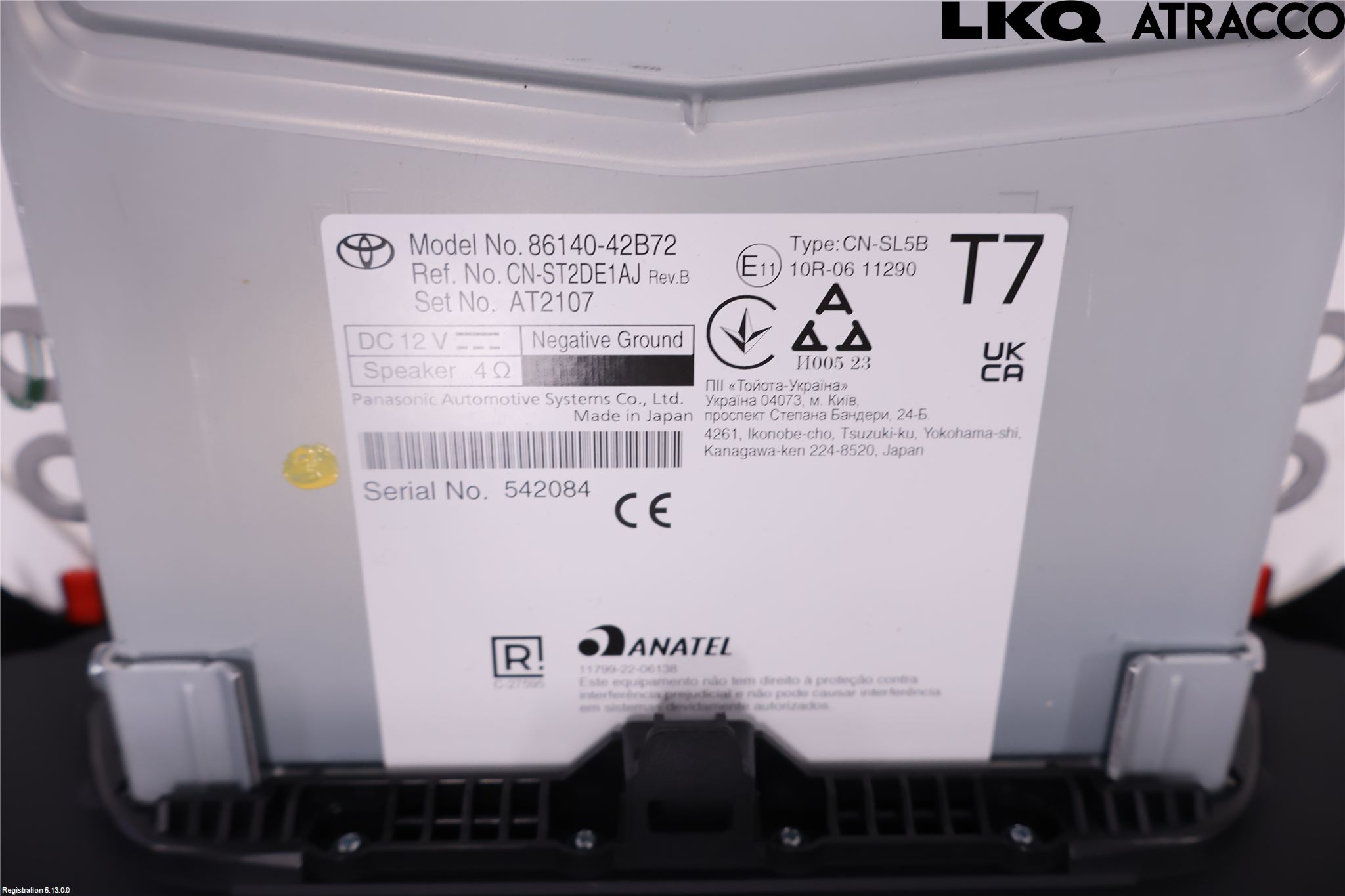 Toyota RAV4 19- Stereo Radio Med Cd