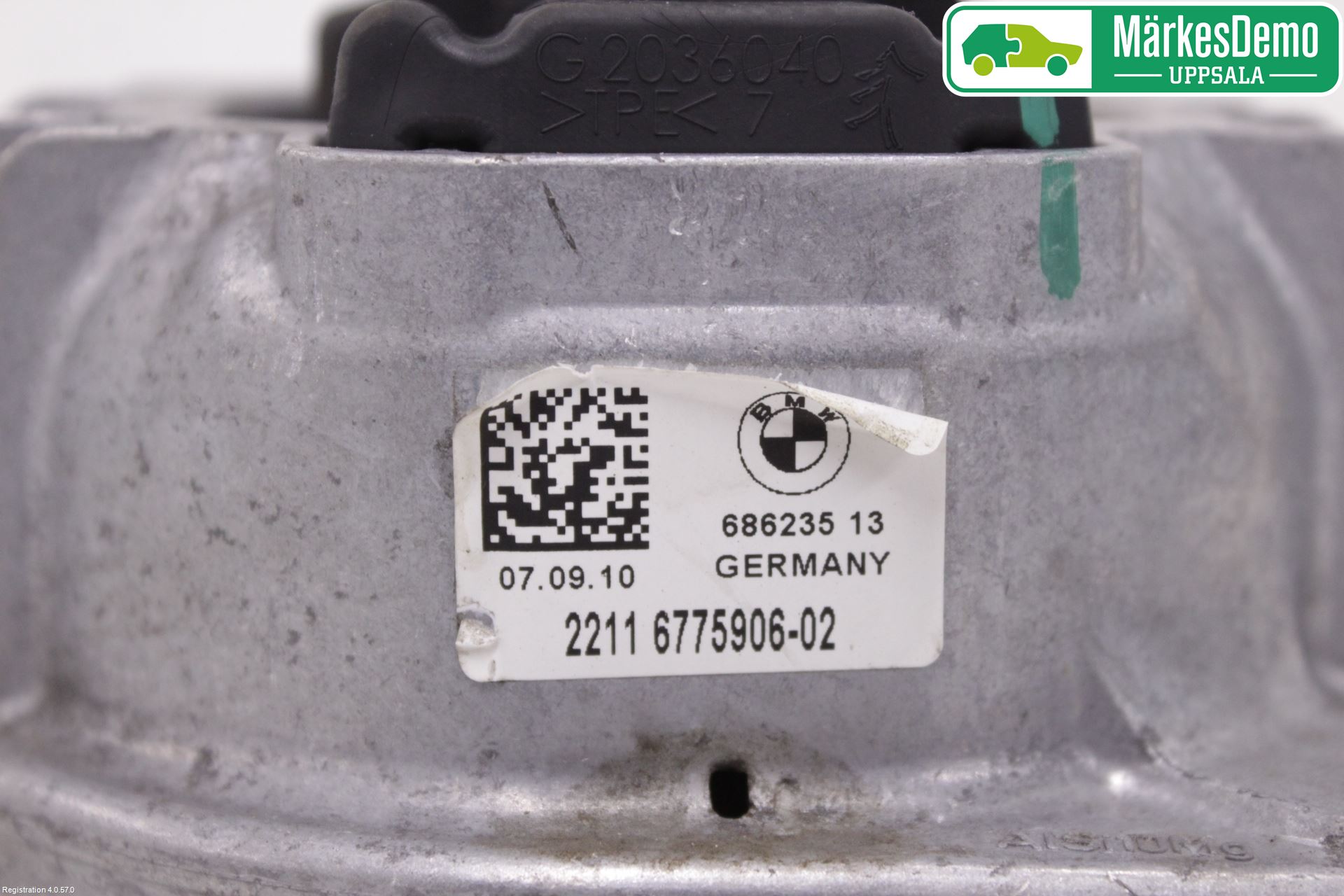 BMW 5 F10/F11/F18 09-17 Motor Feste Stål-Alu