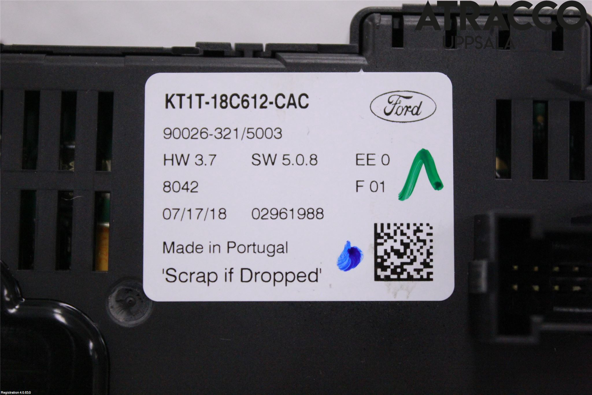 Ford TRANSIT/TOURNEO CONNECT 13-22 Varme Ac Betjening-Display