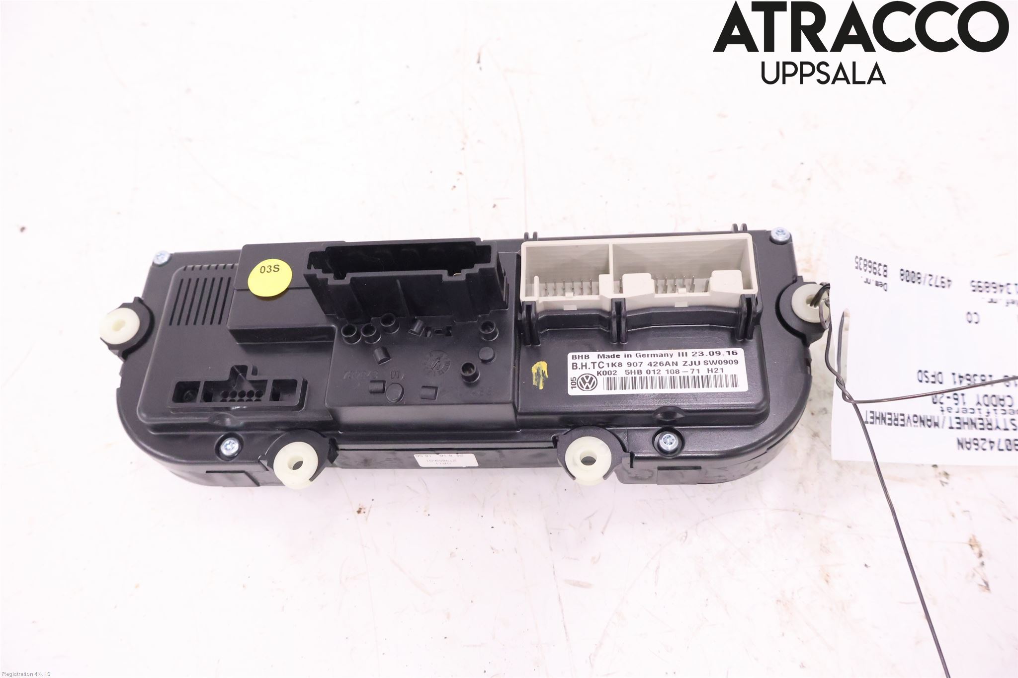 Volkswagen VW CADDY 16-20 Varme Ac Betjening-Display