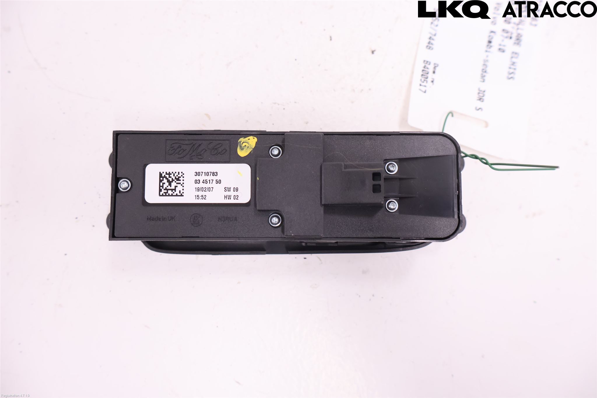 Volvo C30 07-10 Bryter Vindusheis