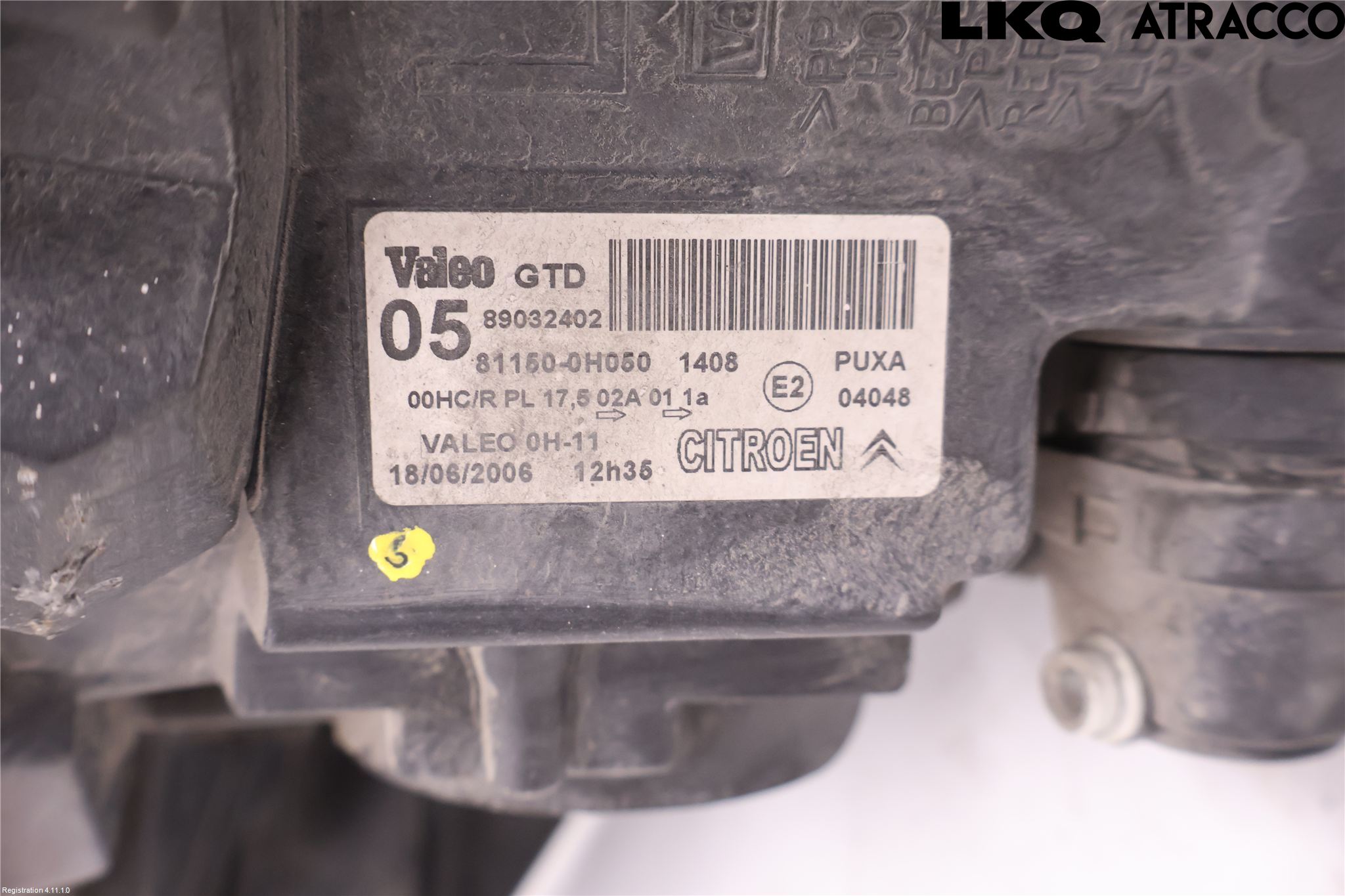 Citroen C1 06-13 Frontlykt Venstre