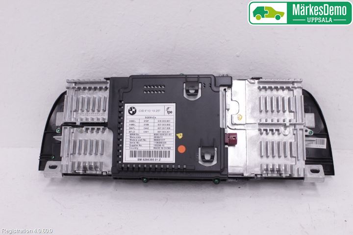 BMW 5 F10/F11/F18 09-17 Instr Skjerm Dvd-Gps-Ac-Tlf