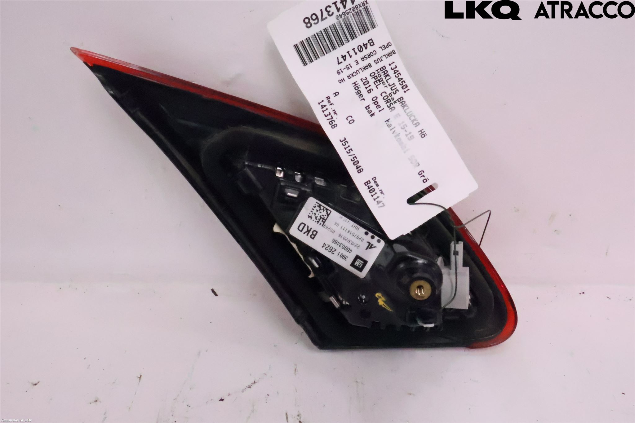 Opel CORSA E 15-19 Baklykt Høyre  På Luke(Indre)
