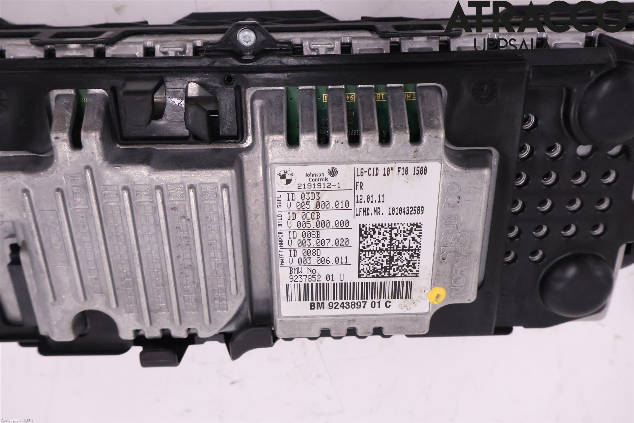 BMW 5 F10/F11/F18 09-17 Instr Skjerm Dvd-Gps-Ac-Tlf