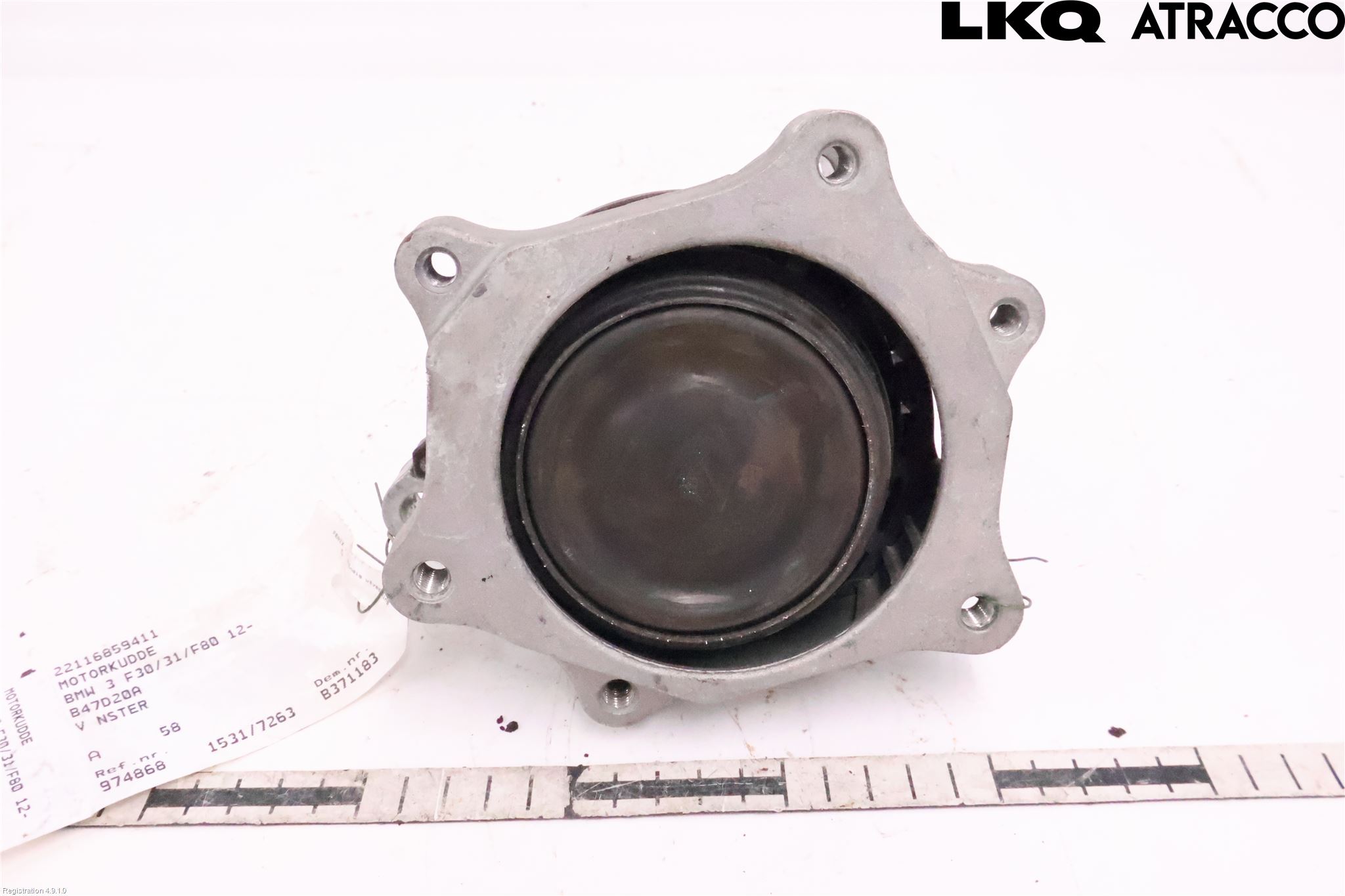 BMW 3 F30/F31/F80 12-19 Motor Feste Gummi
