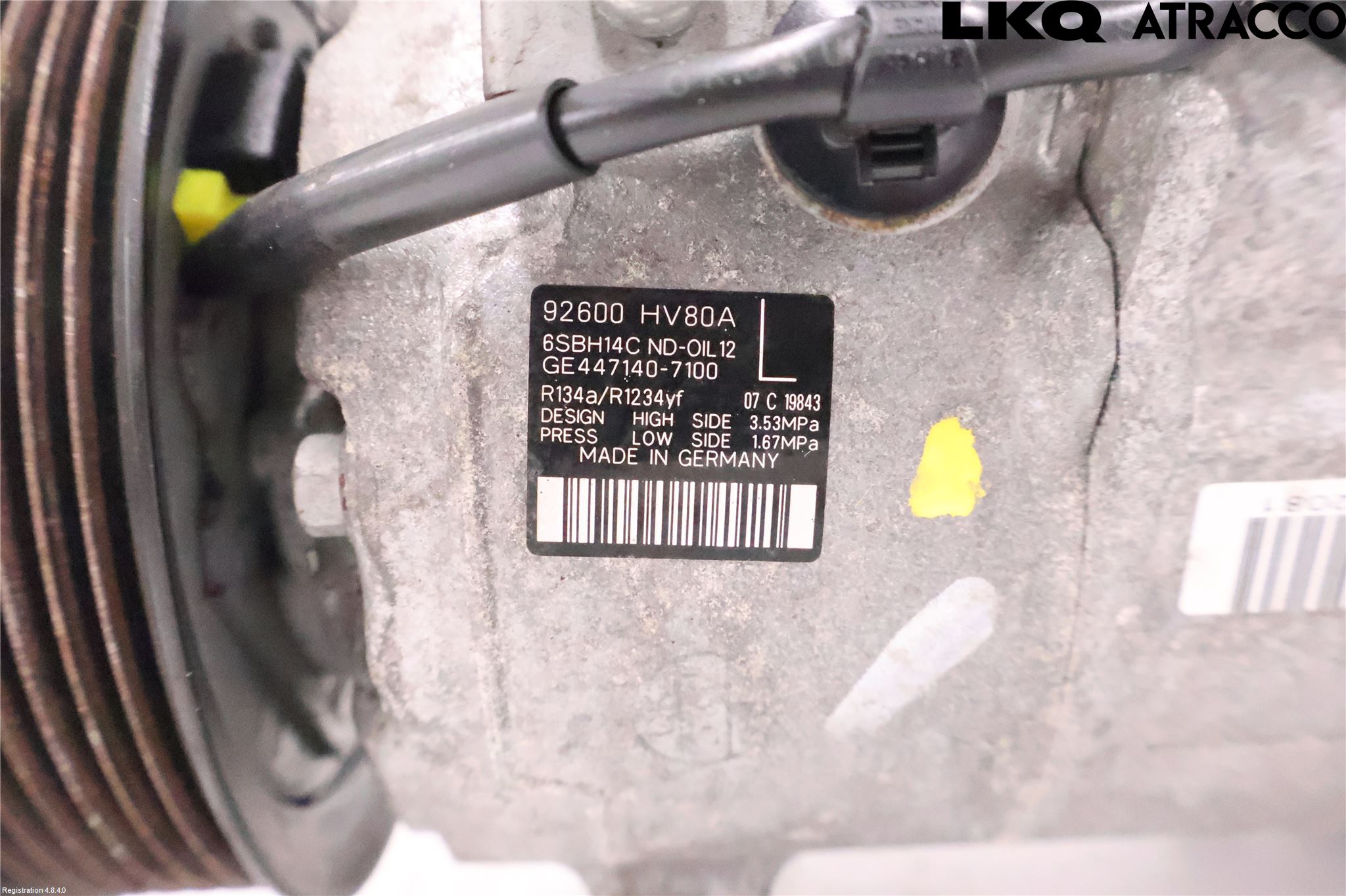Nissan QASHQAI 17-21 Varme Ac Kompressor
