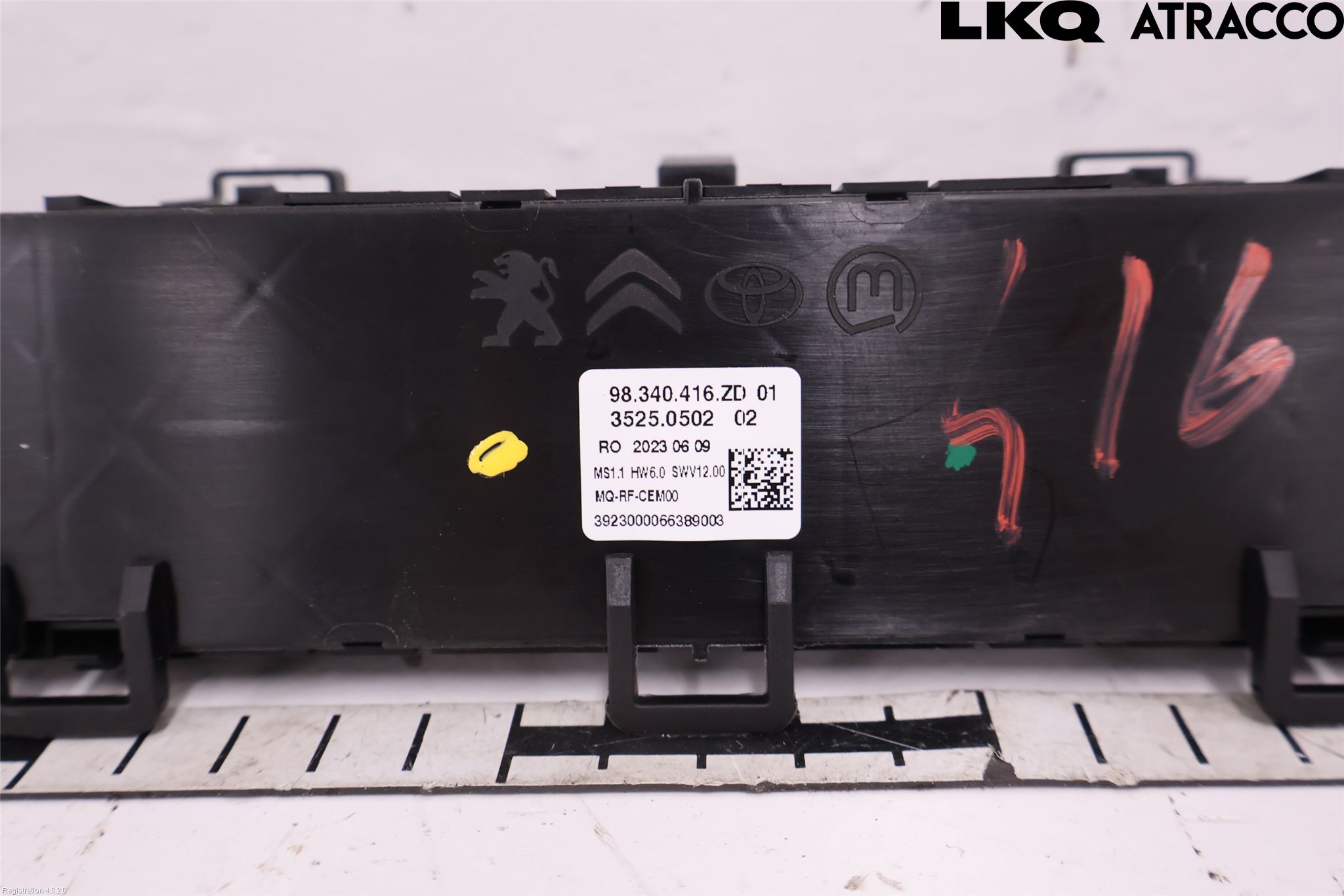 Opel VIVARO 20- Varme Ac Betjening-Display