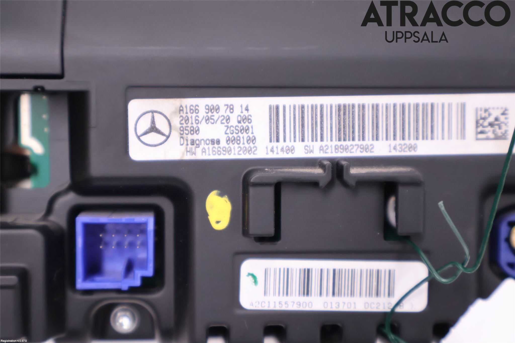 Mercedes-Benz MB CLA-KLASS (C117/X117) 13-19 Instr Skjerm Dvd-Gps-Ac-Tlf