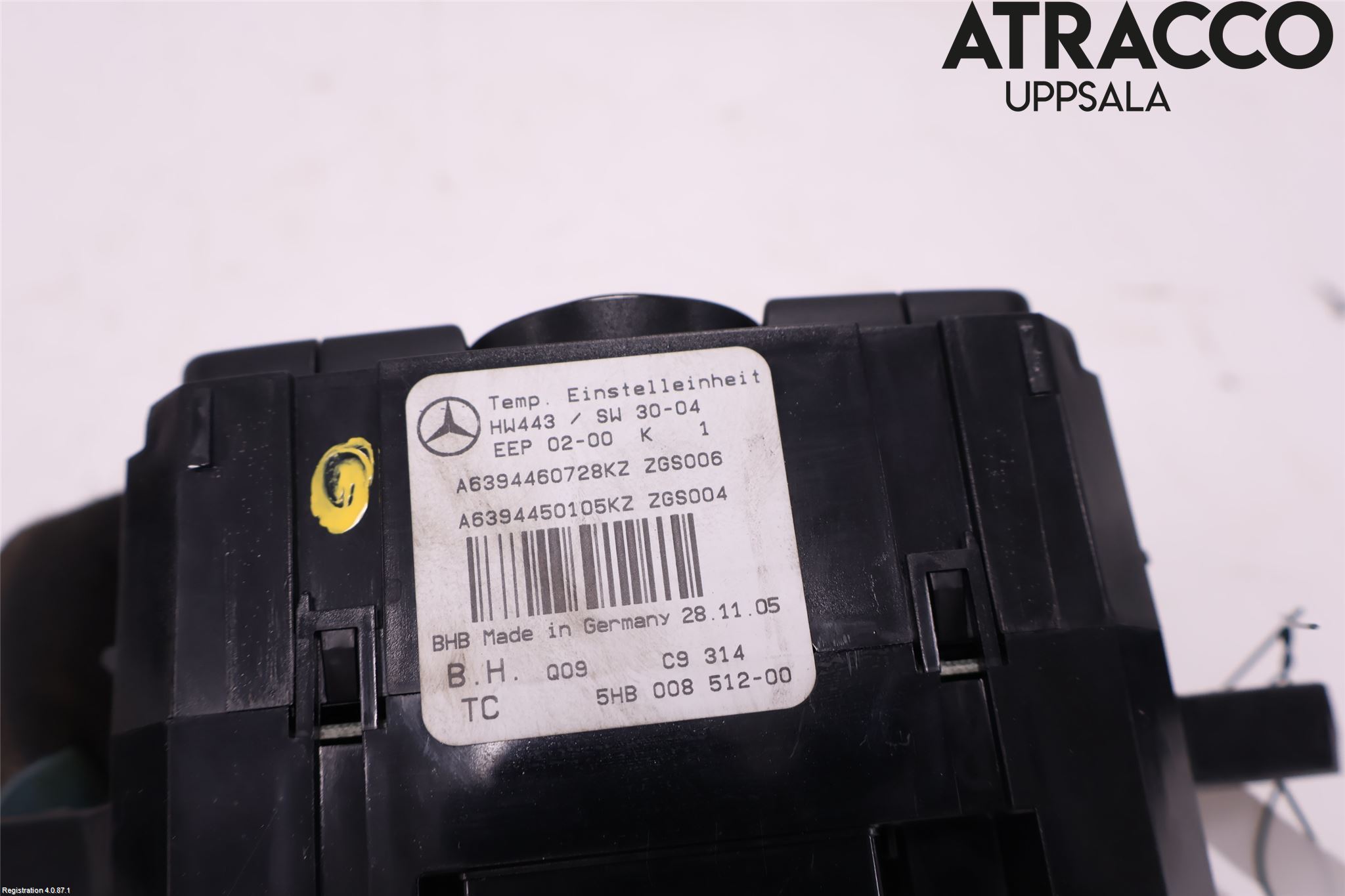 Mercedes-Benz MB VITO/VIANO (W639) 04-14 Varme Ac Betjening-Display