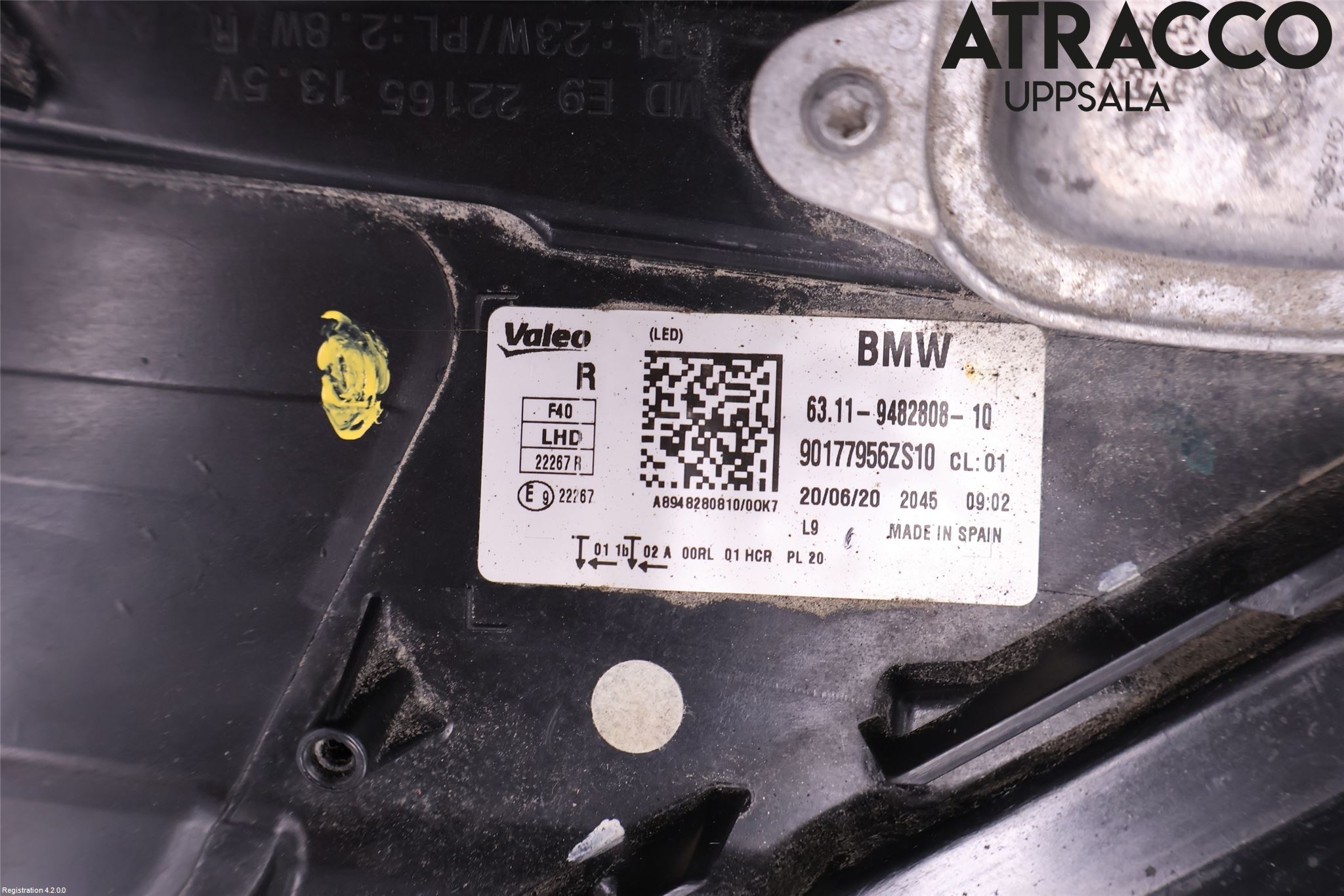BMW 1 F40 19- Frontlykt Høyre
