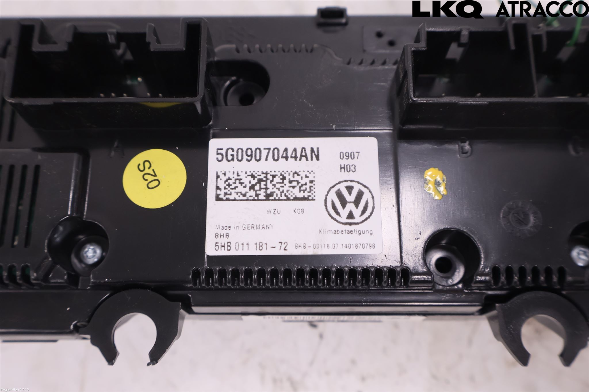 Volkswagen VW GOLF / E-GOLF VII 13-20 Varme Ac Betjening-Display