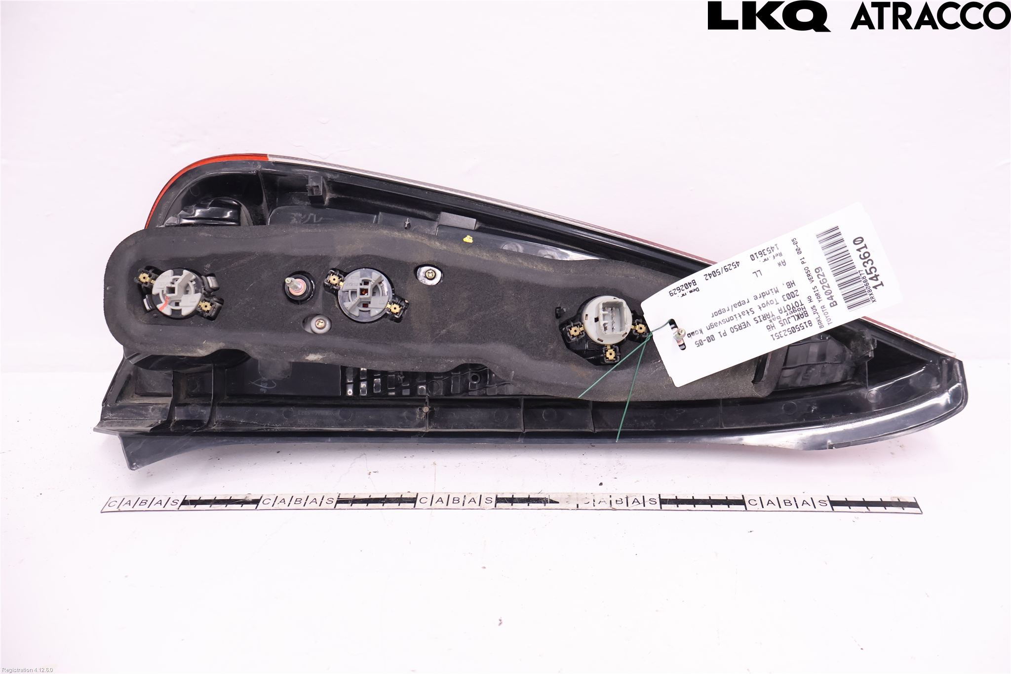 Toyota YARIS VERSO P1 00-05 Baklykt Høyre