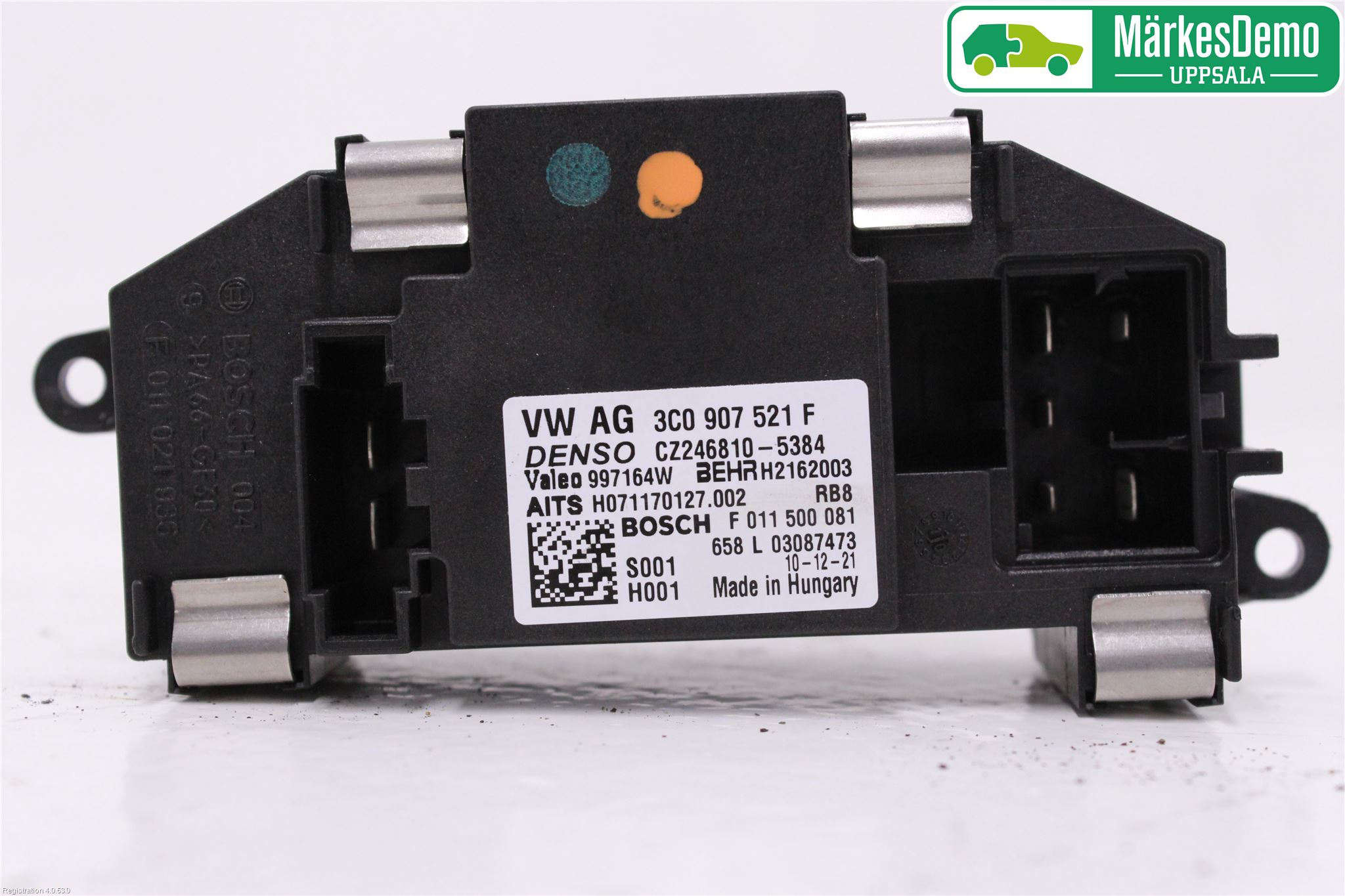 Volkswagen VW PASSAT CC 08-16 Varmeapparat Viftemotstand