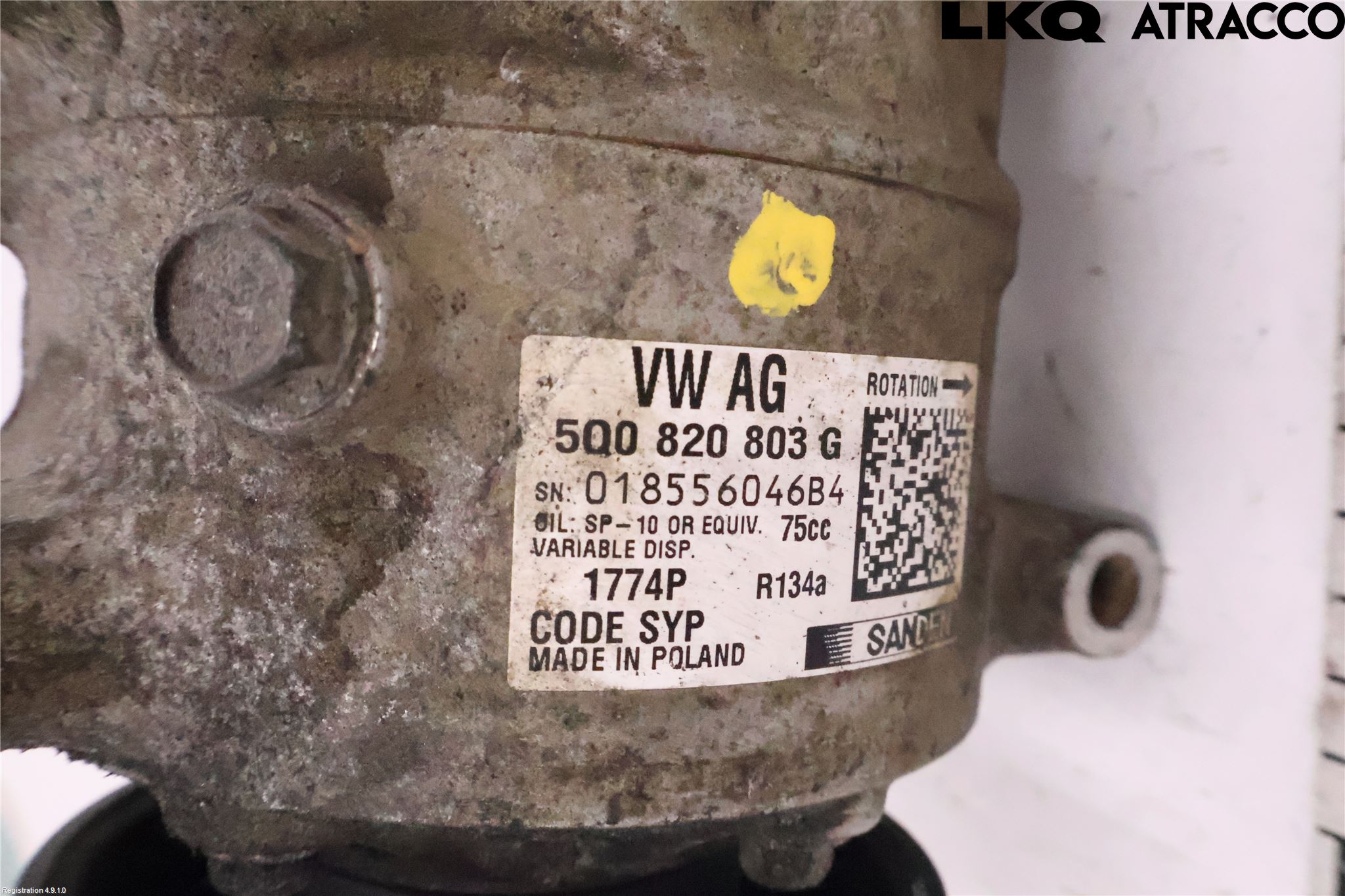 Volkswagen VW CADDY 16-20 Varme Ac Kompressor
