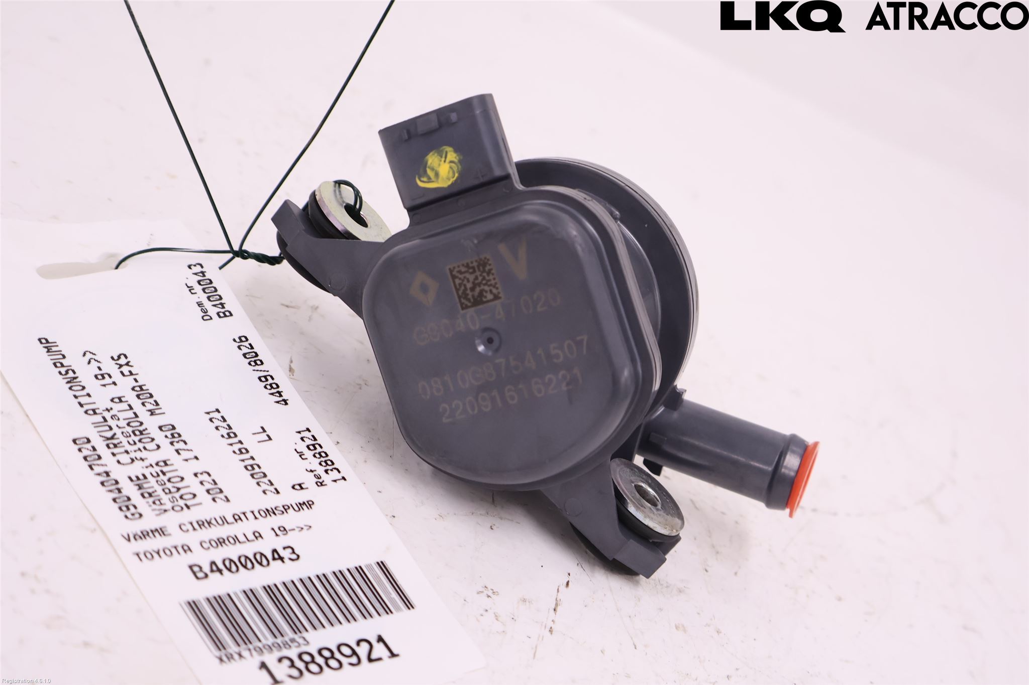 Toyota COROLLA 19- Varme Sirkulasjonspumpe