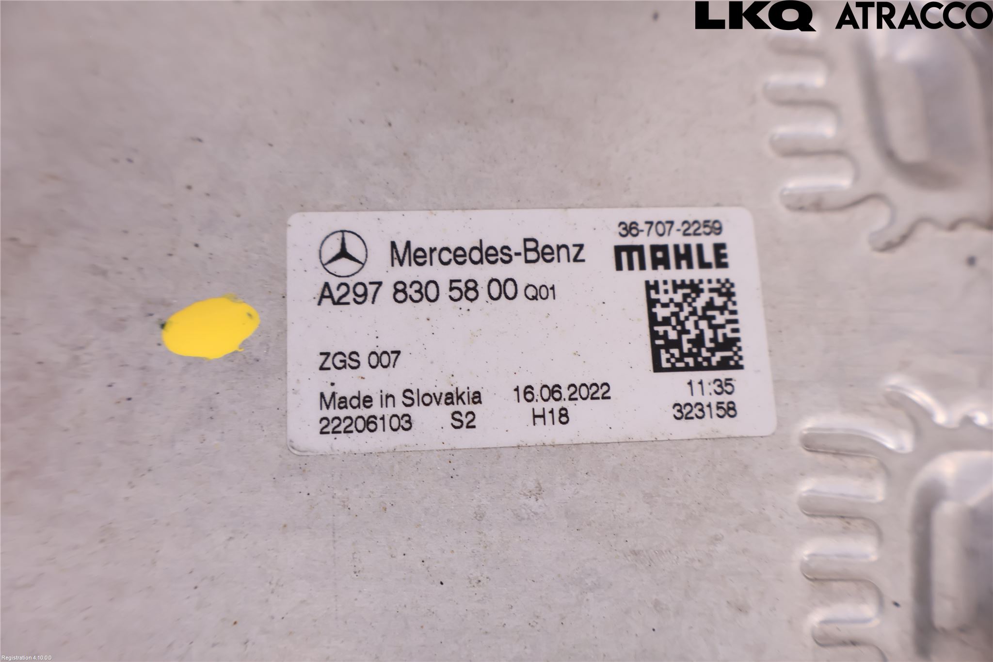 Mercedes-Benz MB EQE (V295) 22- Varme Ac Fordamper (Inni Bilen