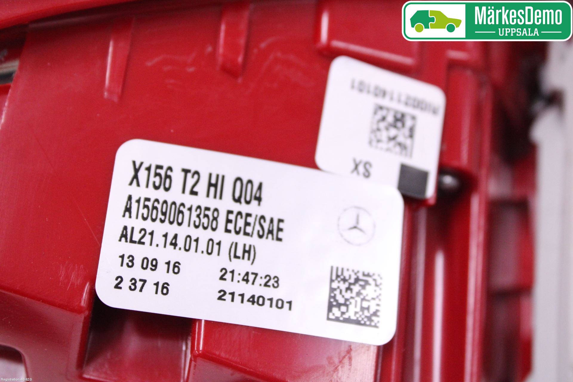Mercedes-Benz MB GLA-KLASS (X156) 13-20 Baklykt Venstre  På Luke(Indre