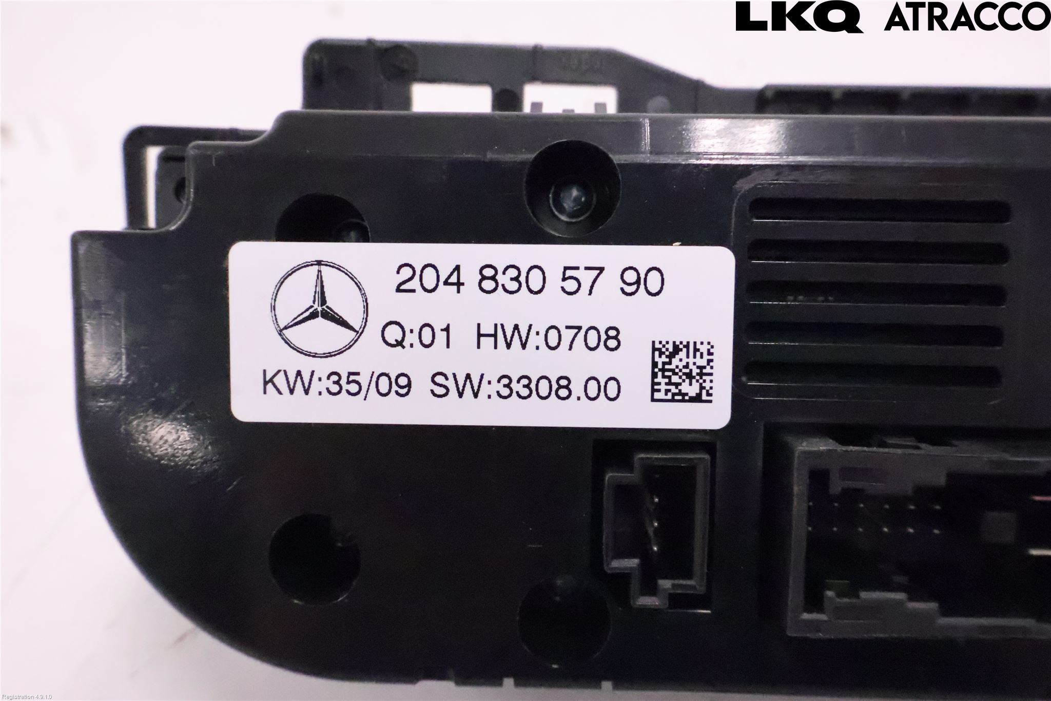 Mercedes-Benz MB C-KLASS (W204) 07-15 Varme Ac Betjening-Display