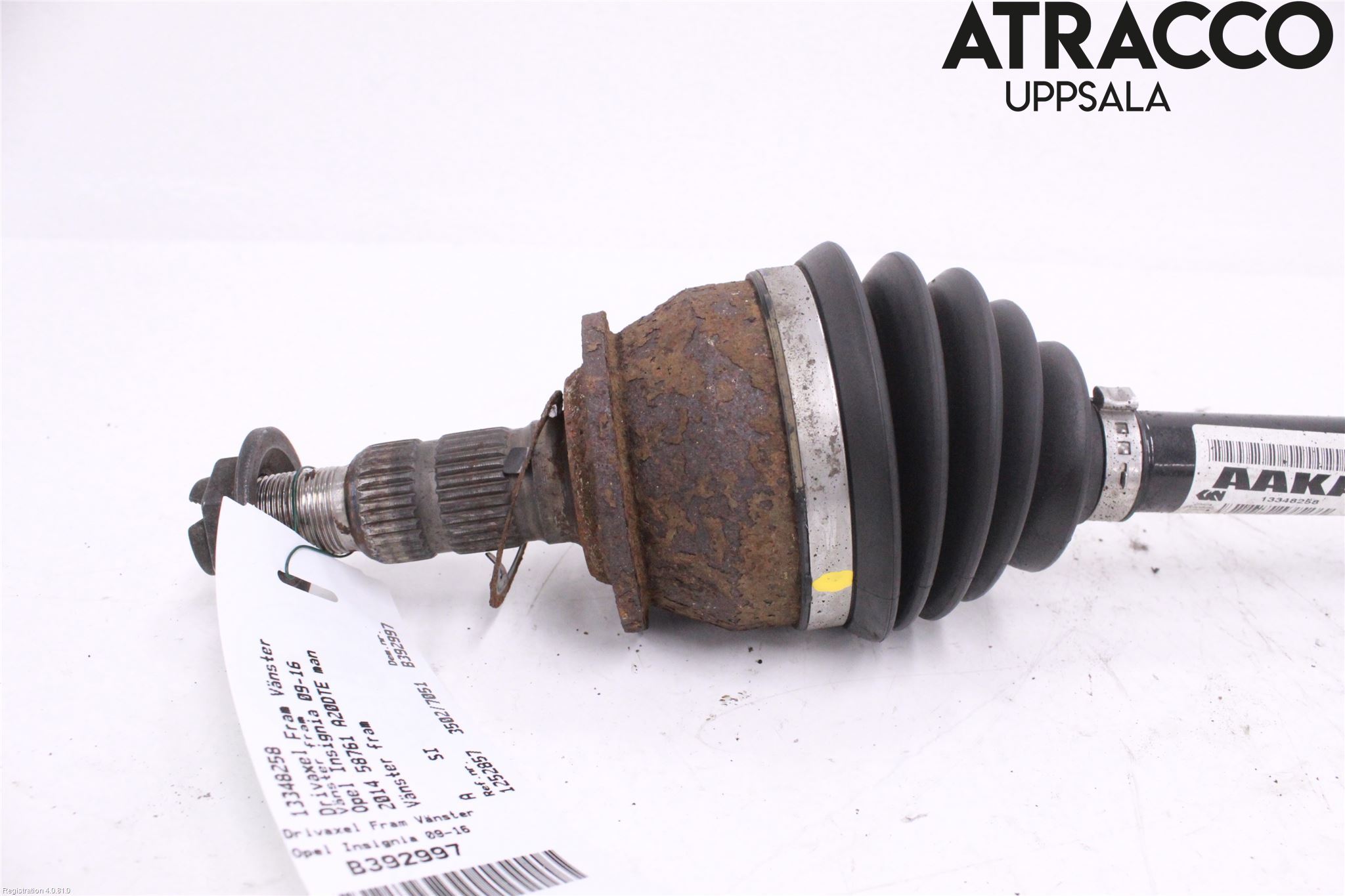 Opel INSIGNIA 09-16 Drivaksel Foran Kompl Venstre