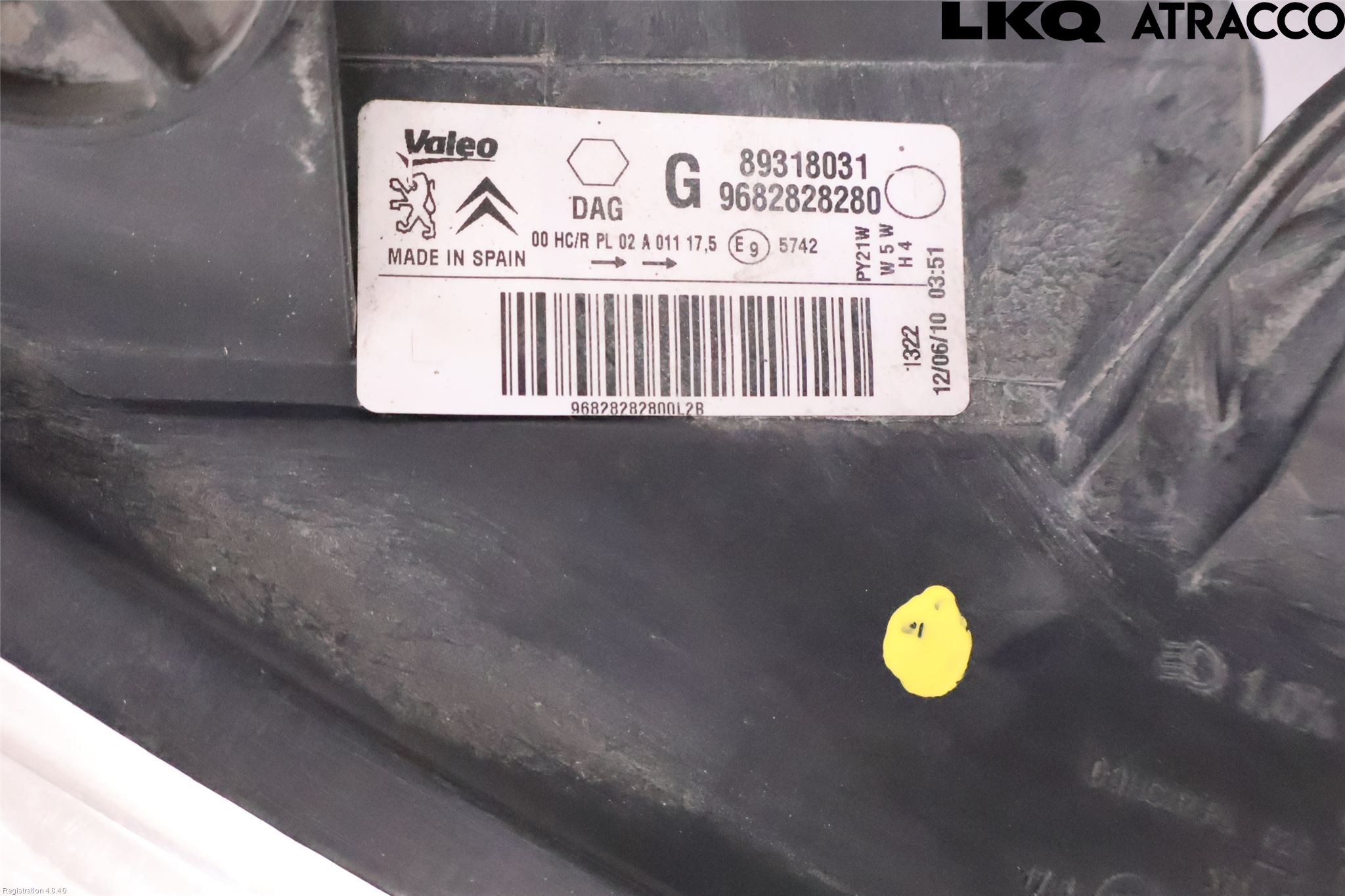 Citroen BERLINGO 08-18 Frontlykt Venstre