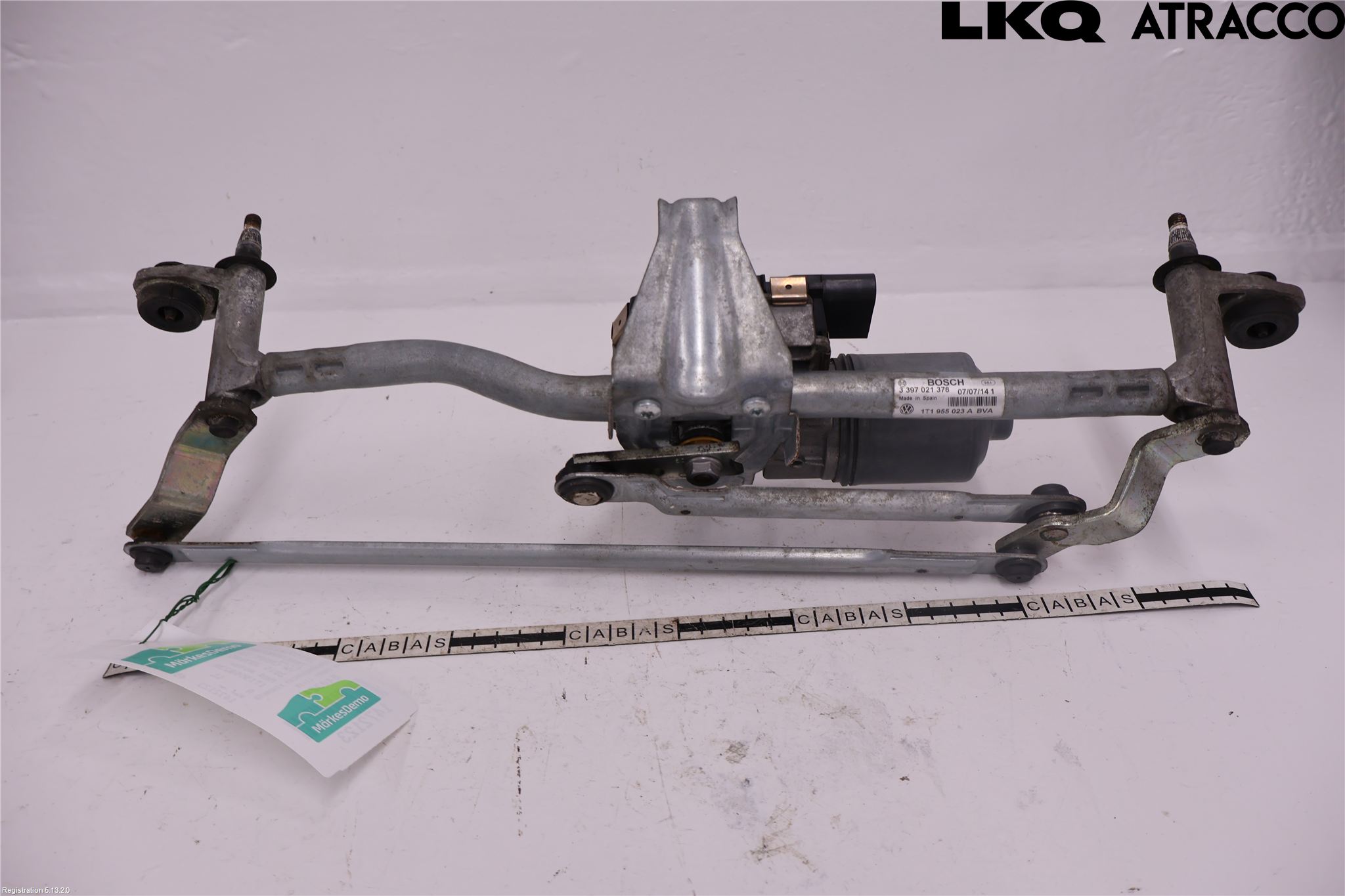 Volkswagen VW CADDY 11-15 Viskeroverføring Frontrute