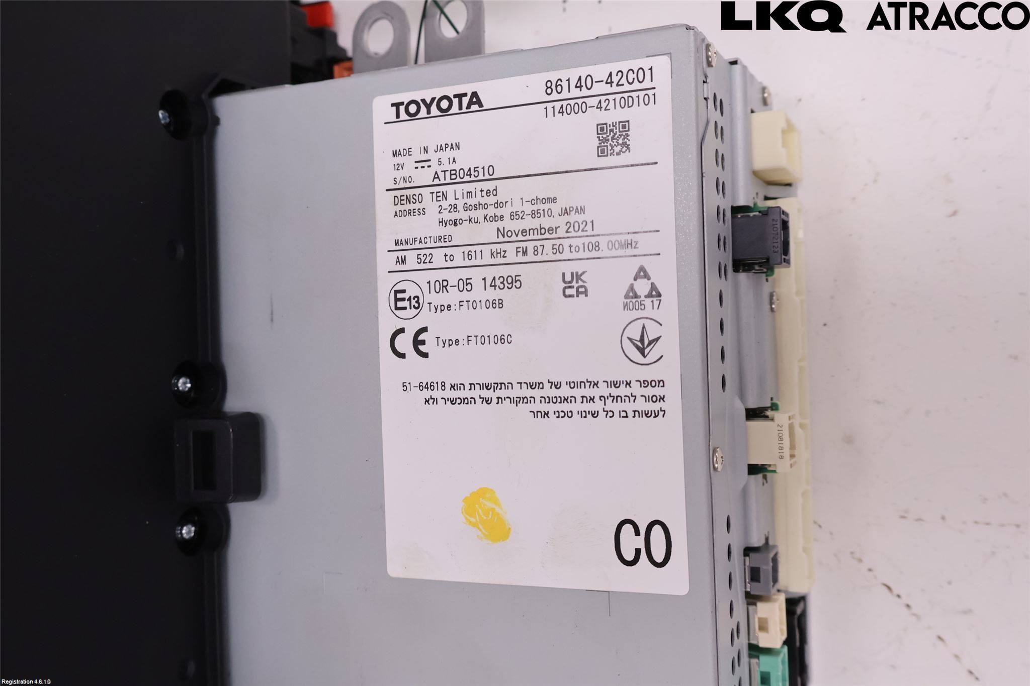 Toyota RAV4 19- Stereo Radio Med Cd