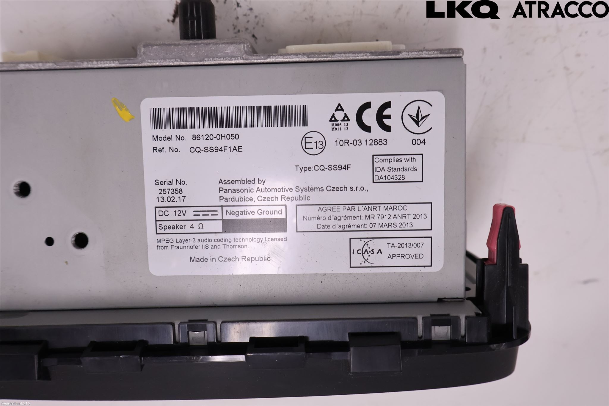 Toyota AYGO 15-21 Stereo Radio Med Cd